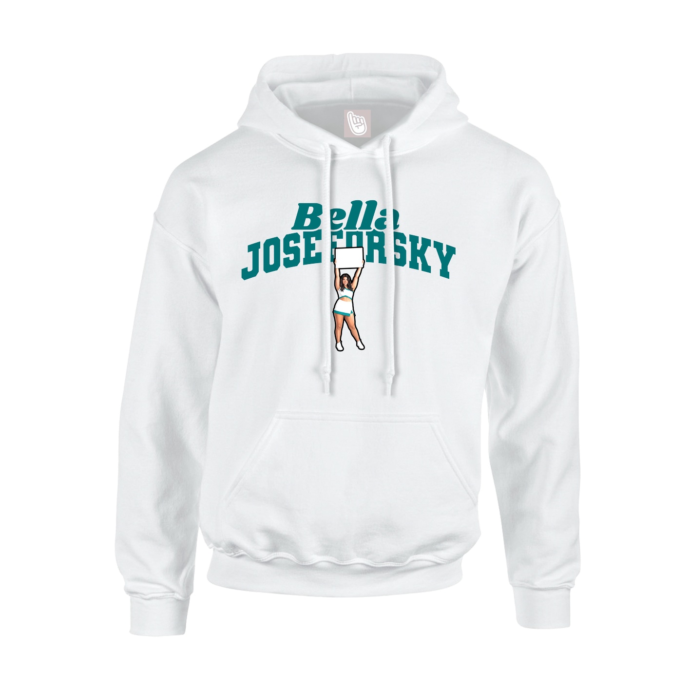 Youth Hoodie — Signature Arch in White