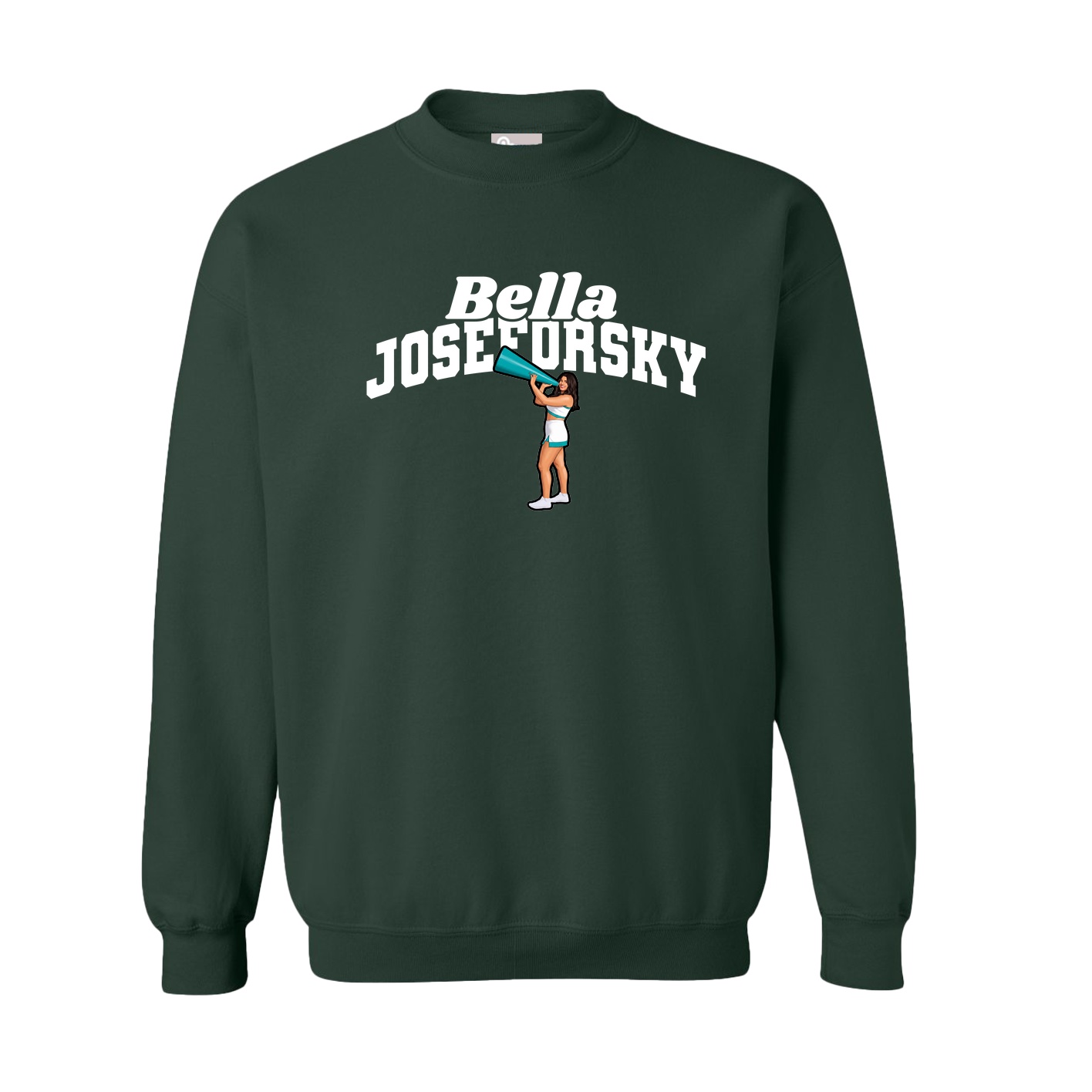 Fleece Crew — Signature Arch in Green