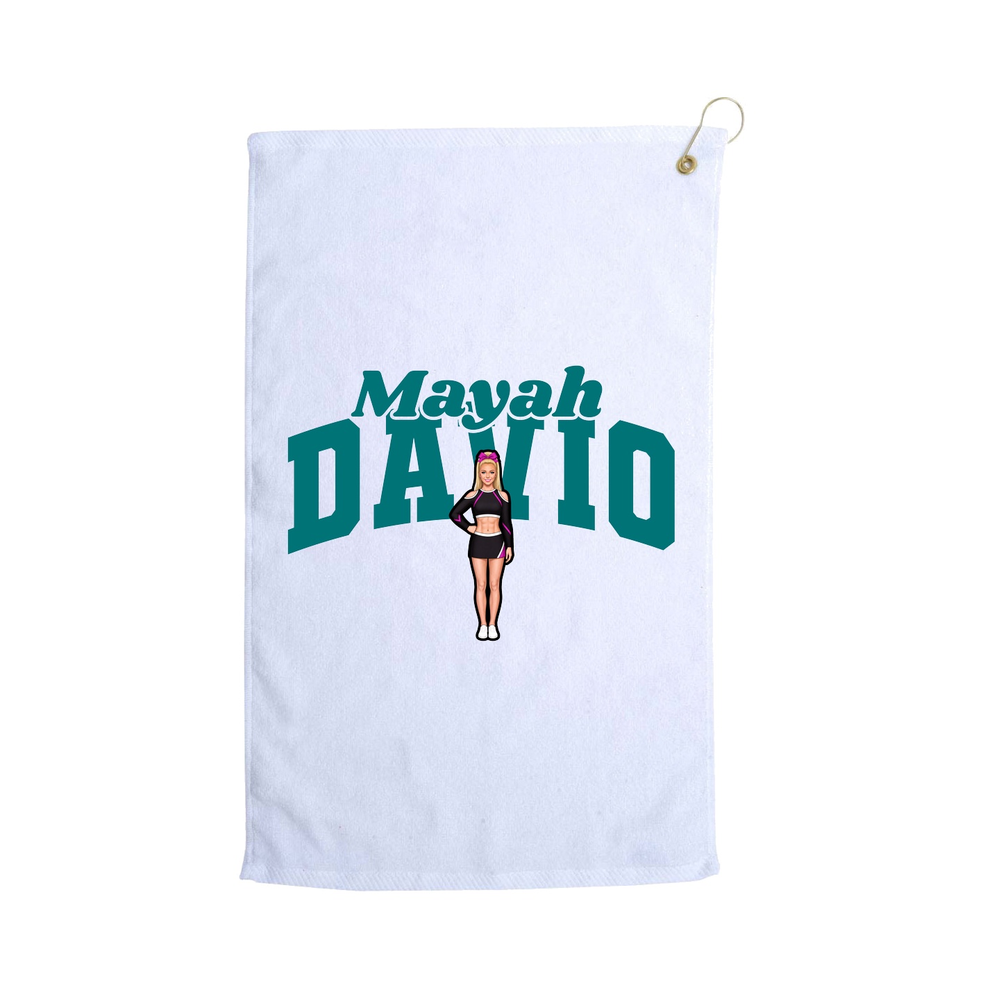 Golf Towel — Signature Arch in White