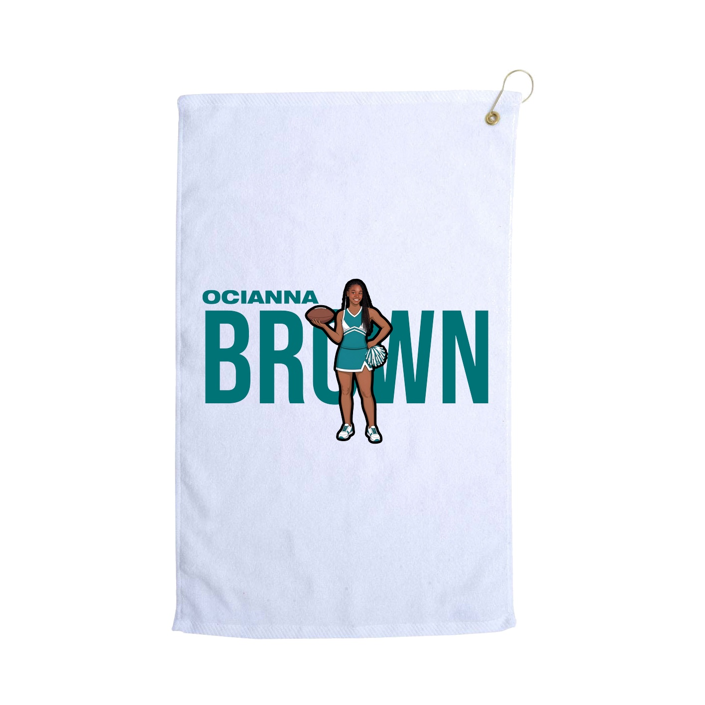Golf Towel — Player Name in White
