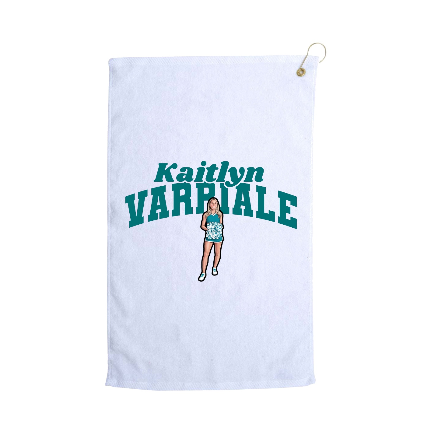 Golf Towel — Signature Arch in White