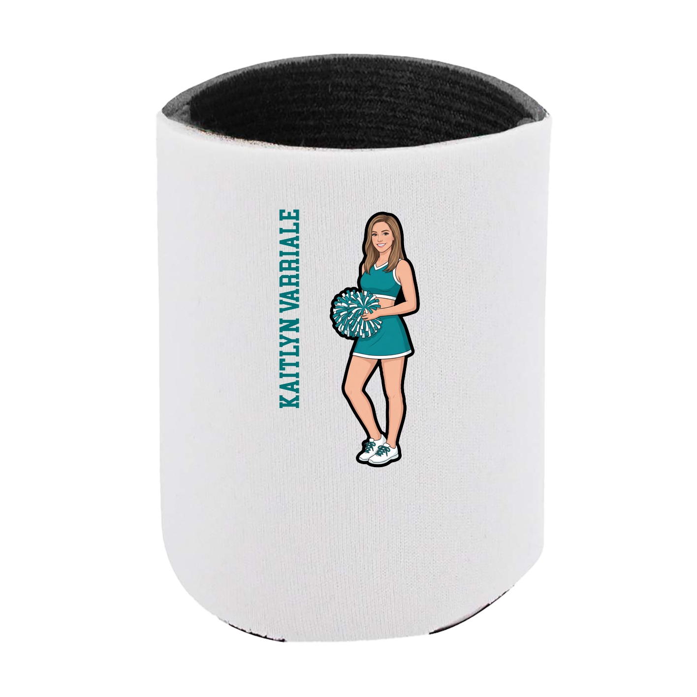 Can Holder — Name Vertical in White