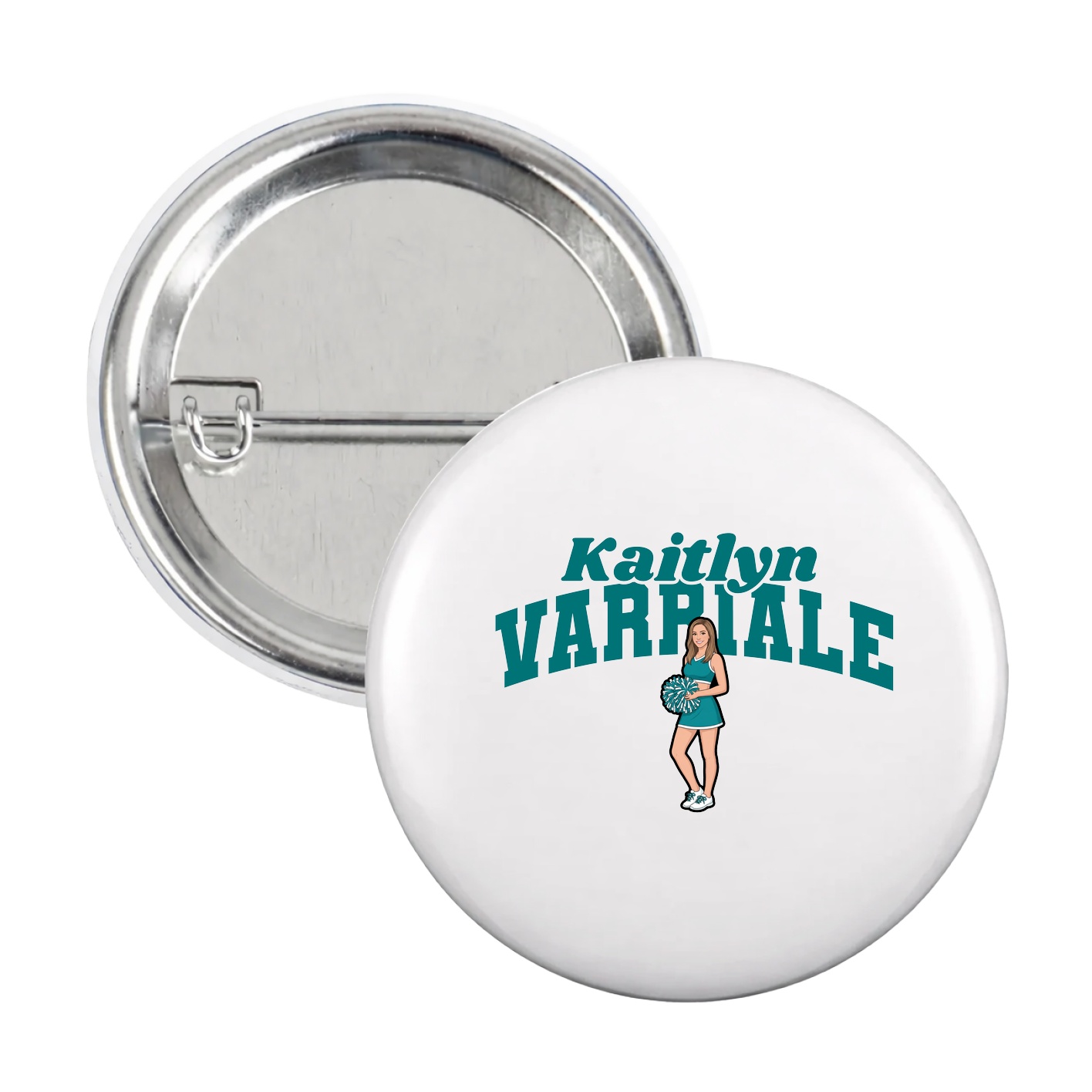 Game Day Button — Signature Arch in White