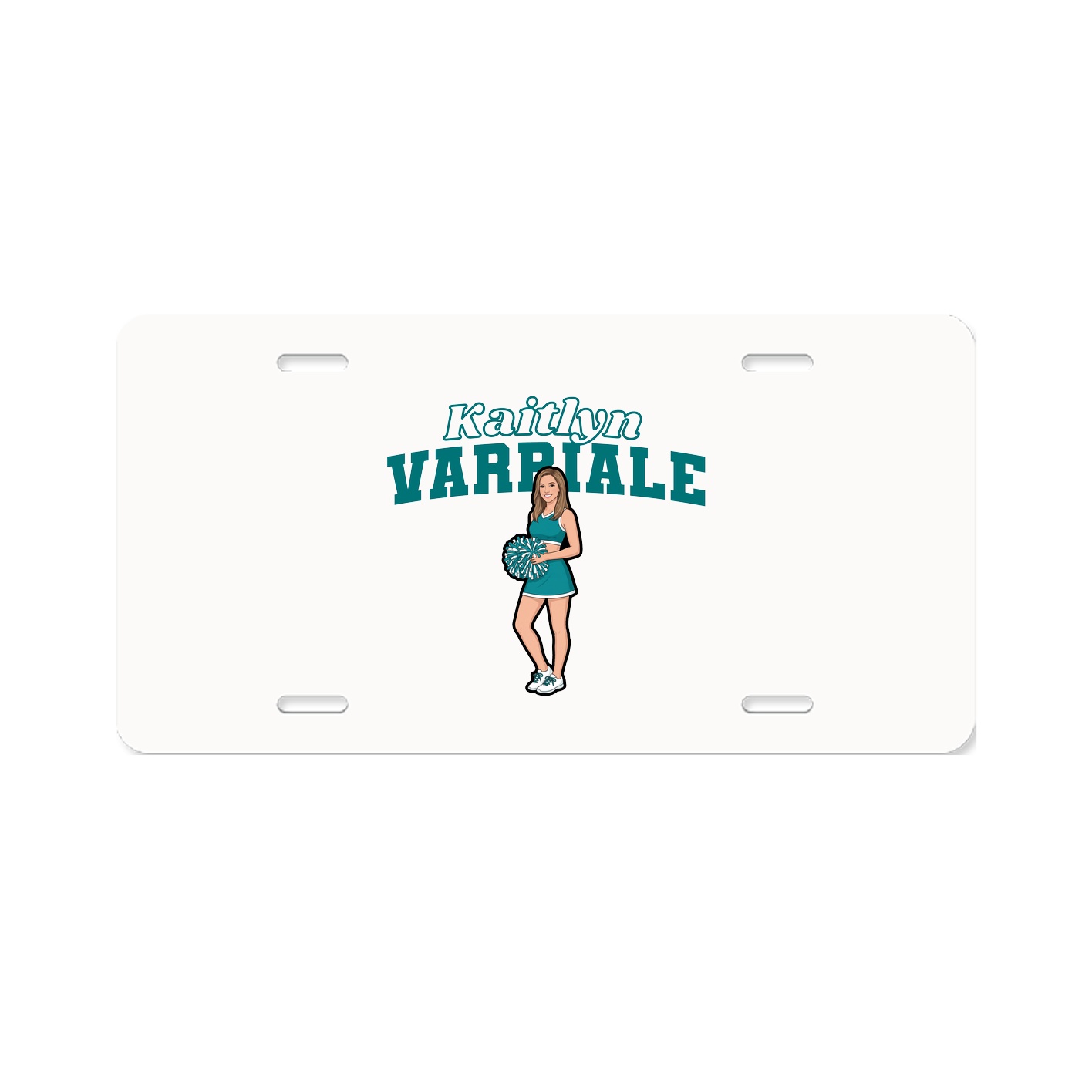 License Plate — Name Arch in Classic