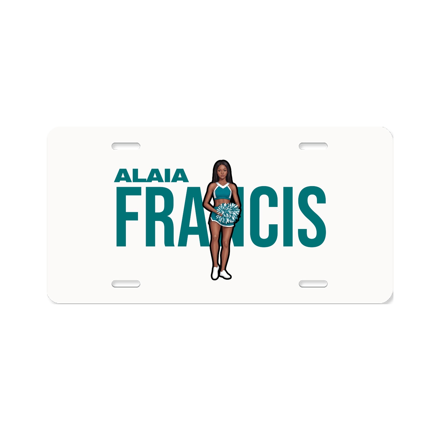 License Plate — Player Name in Classic