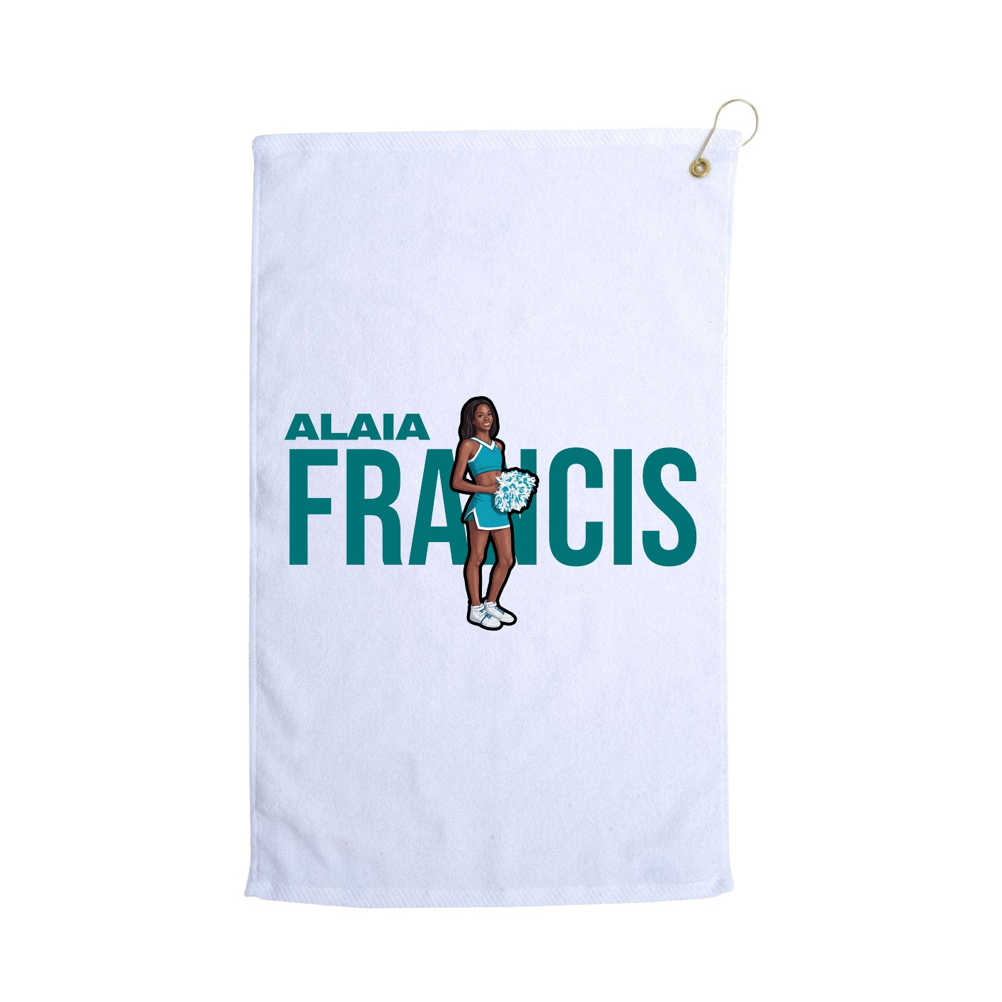 Golf Towel — Player Name in White