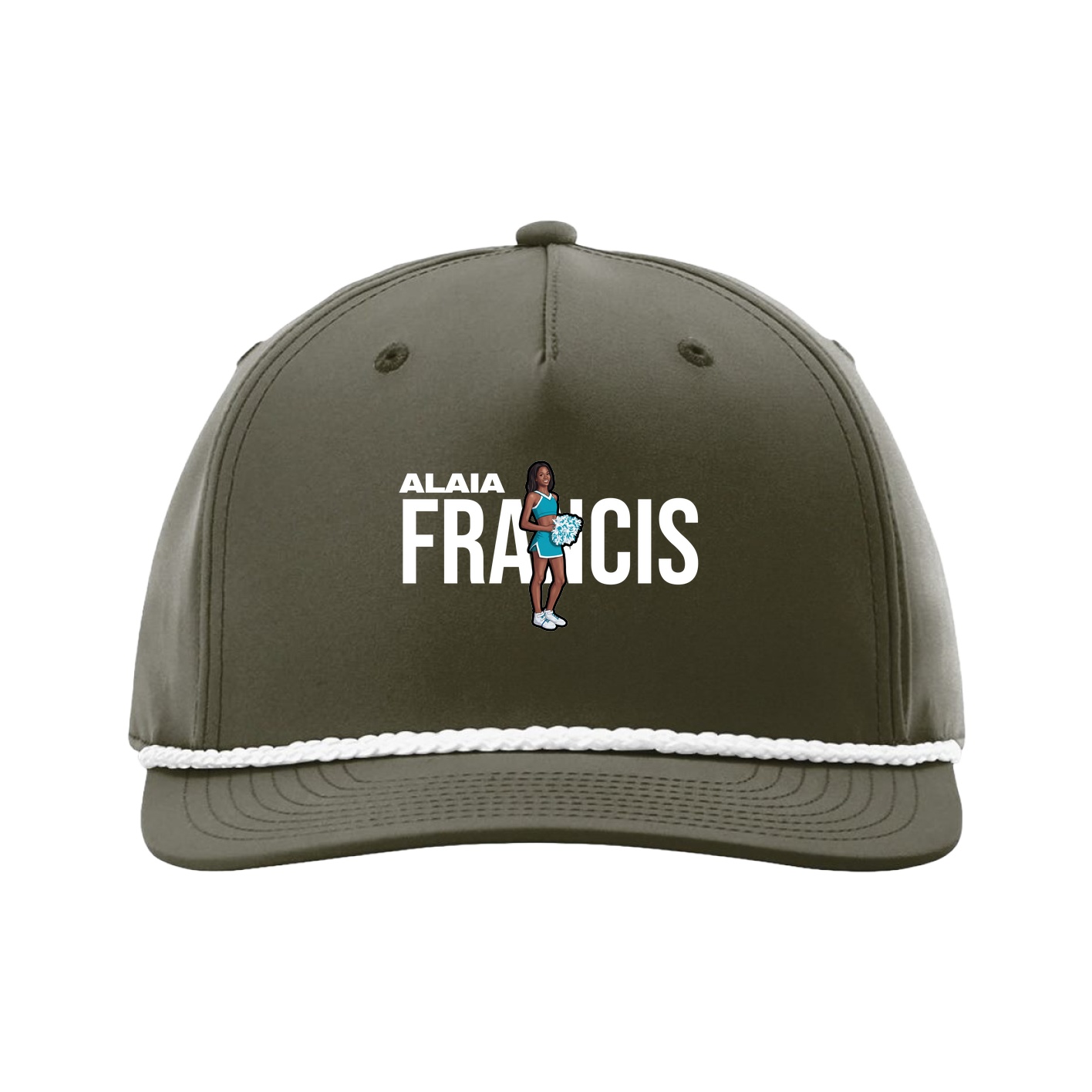 Five-Panel Classic Rope Cap — Player Name in Green