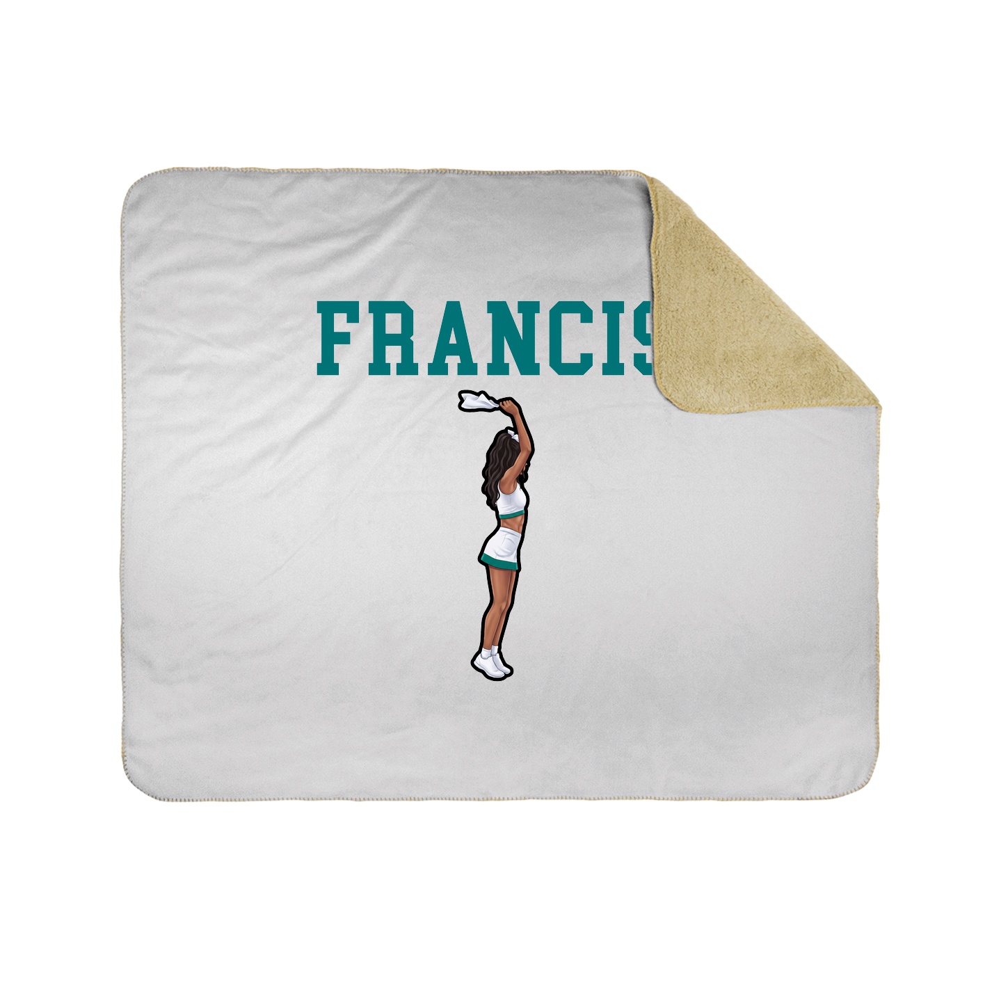 Throw Blanket — Shirsey in White