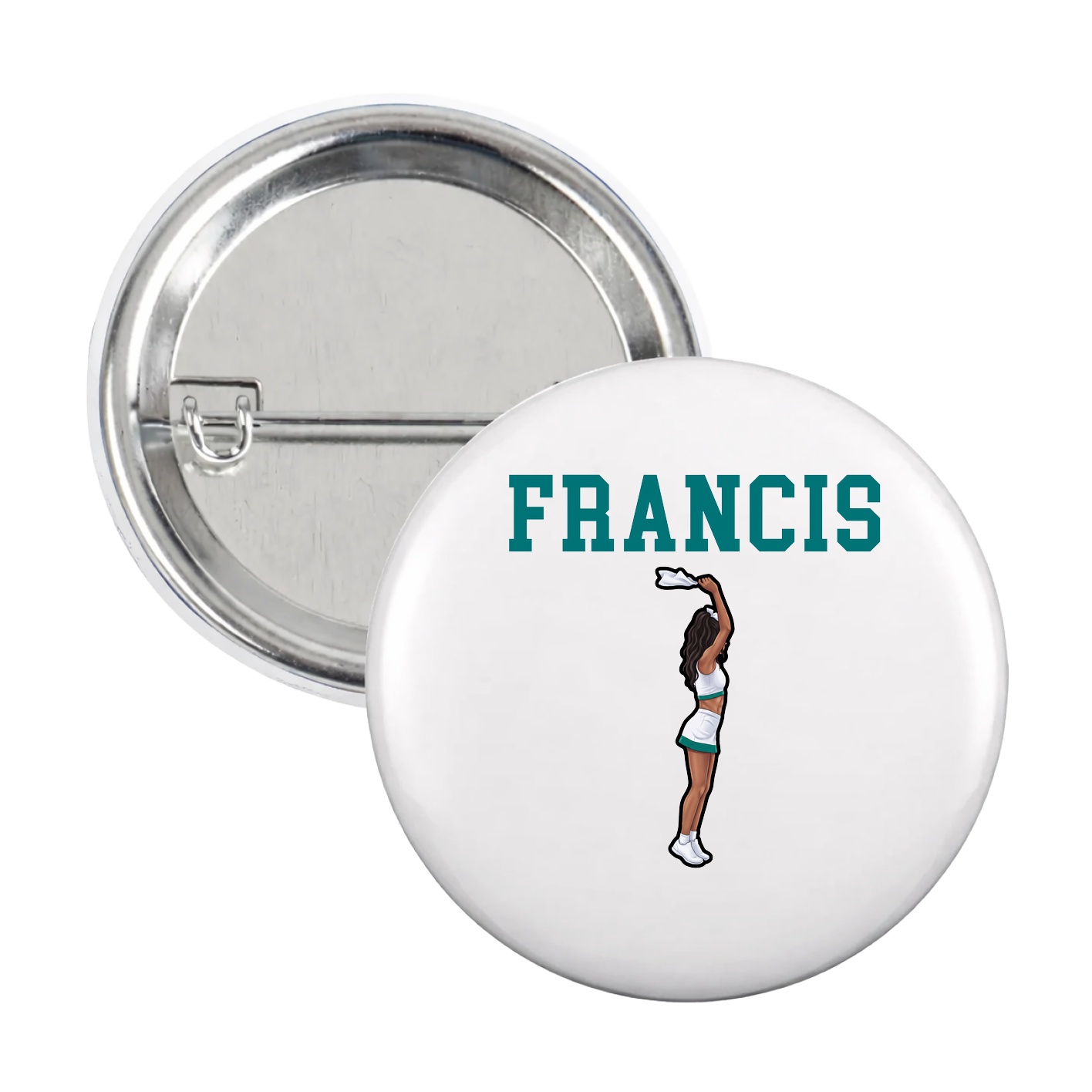 Game Day Button — Shirsey in White