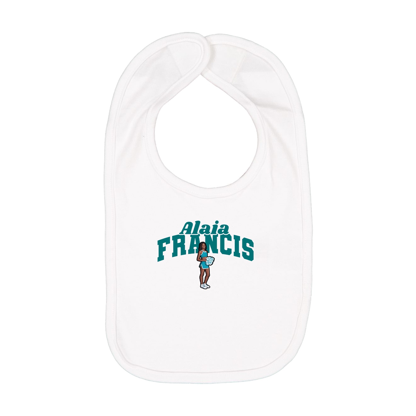 Infant Bib — Signature Arch in White