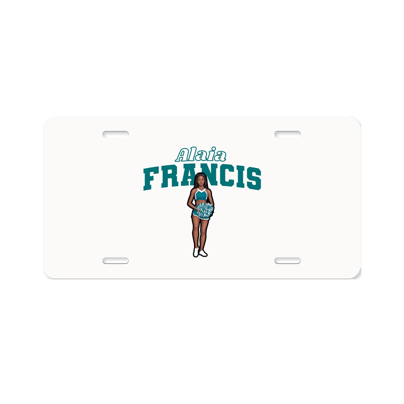 License Plate — Name Arch in Classic