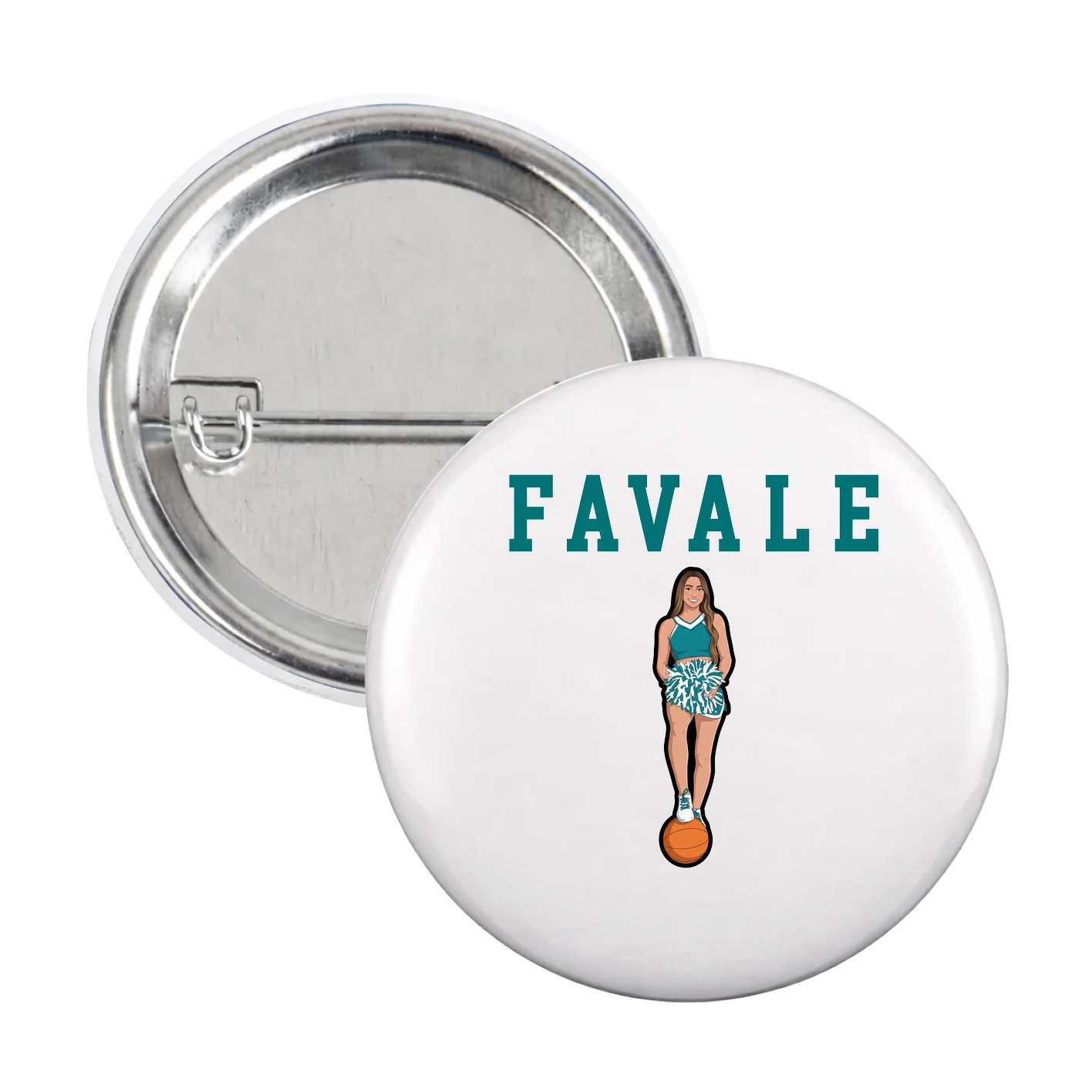 Game Day Button — Shirsey in White