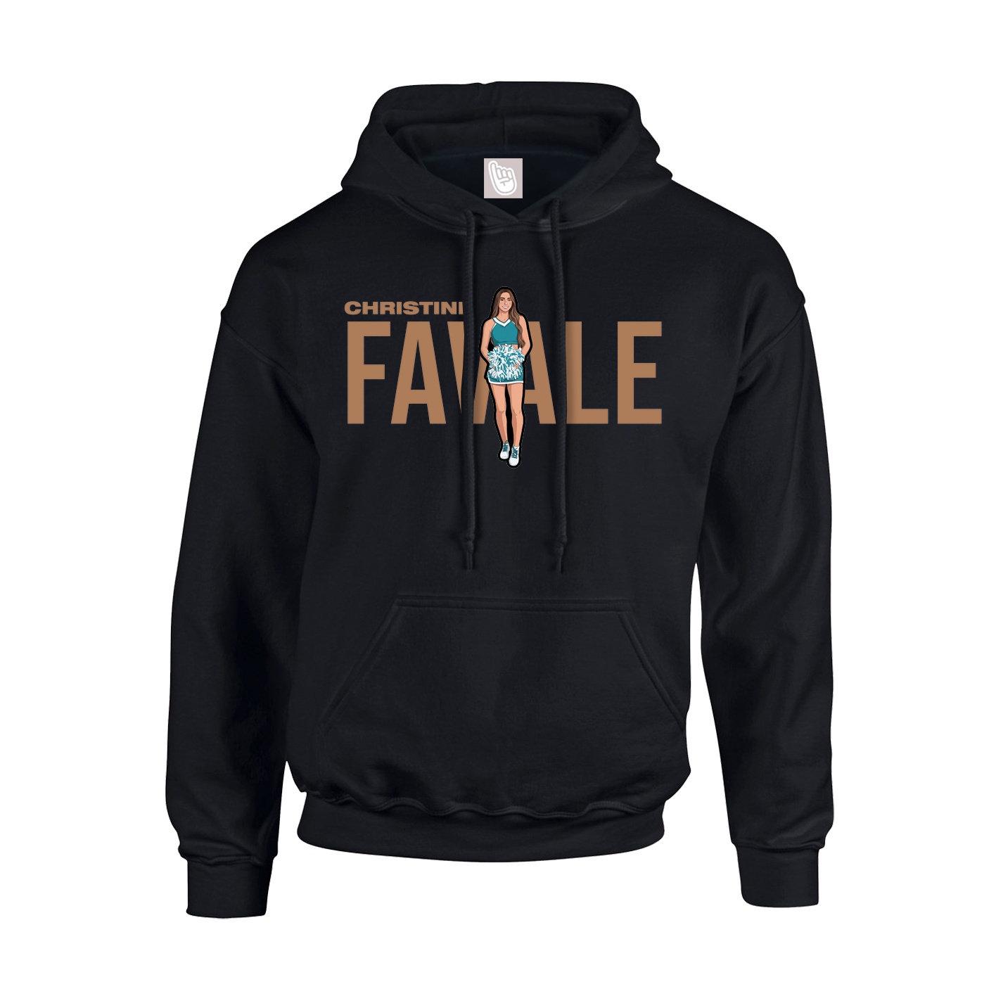 Youth Hoodie — Player Name in Black