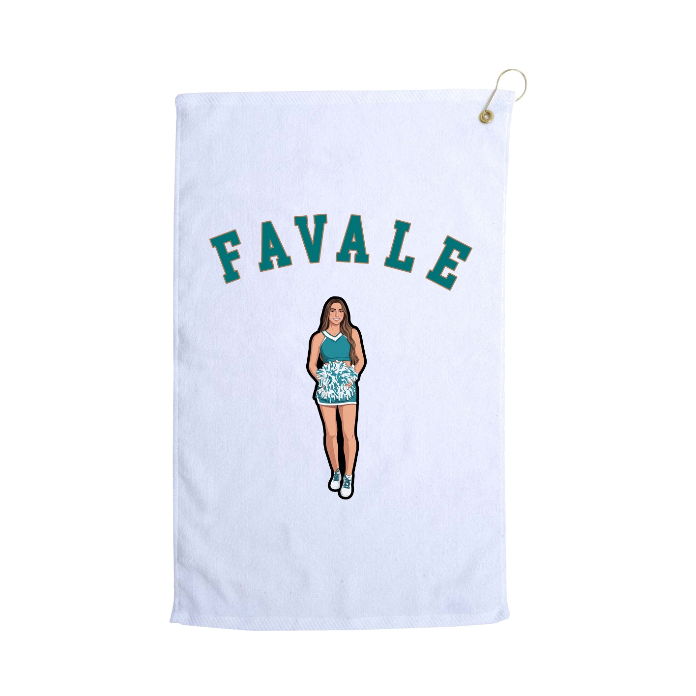 Golf Towel — Shirsey Arch in White