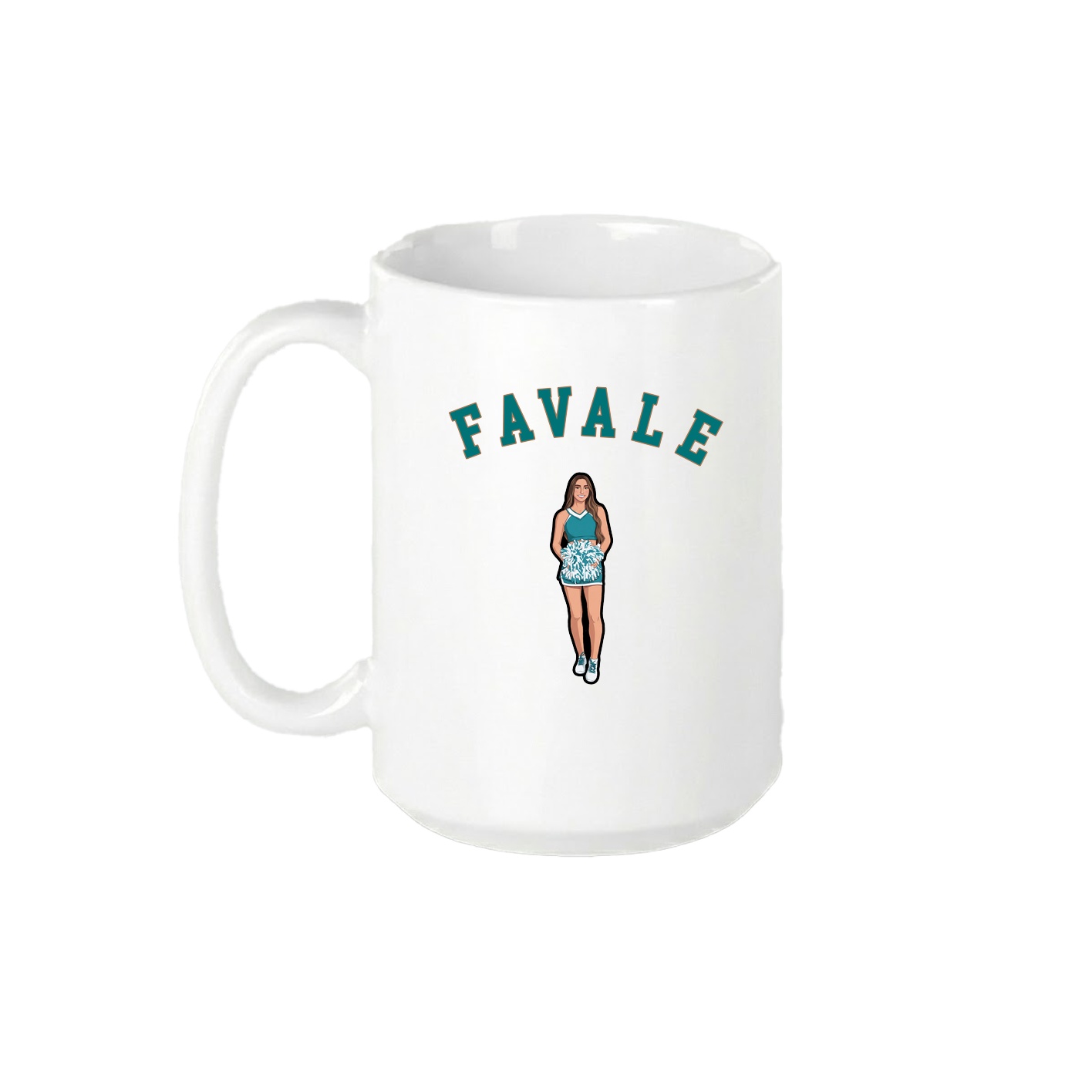 15oz Coffee Mug — Shirsey Arch in White
