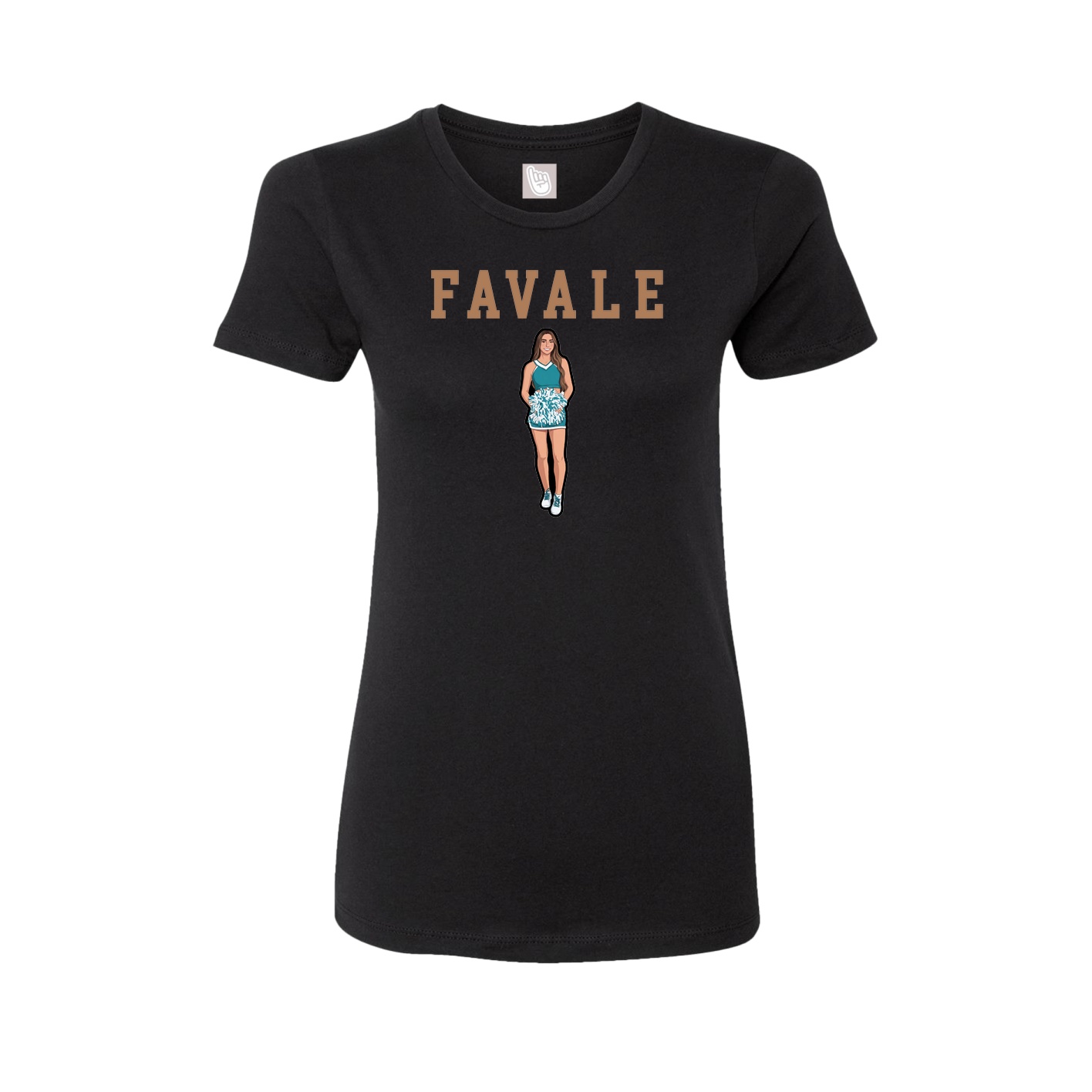 Fitted Women's Tee — Shirsey in Black