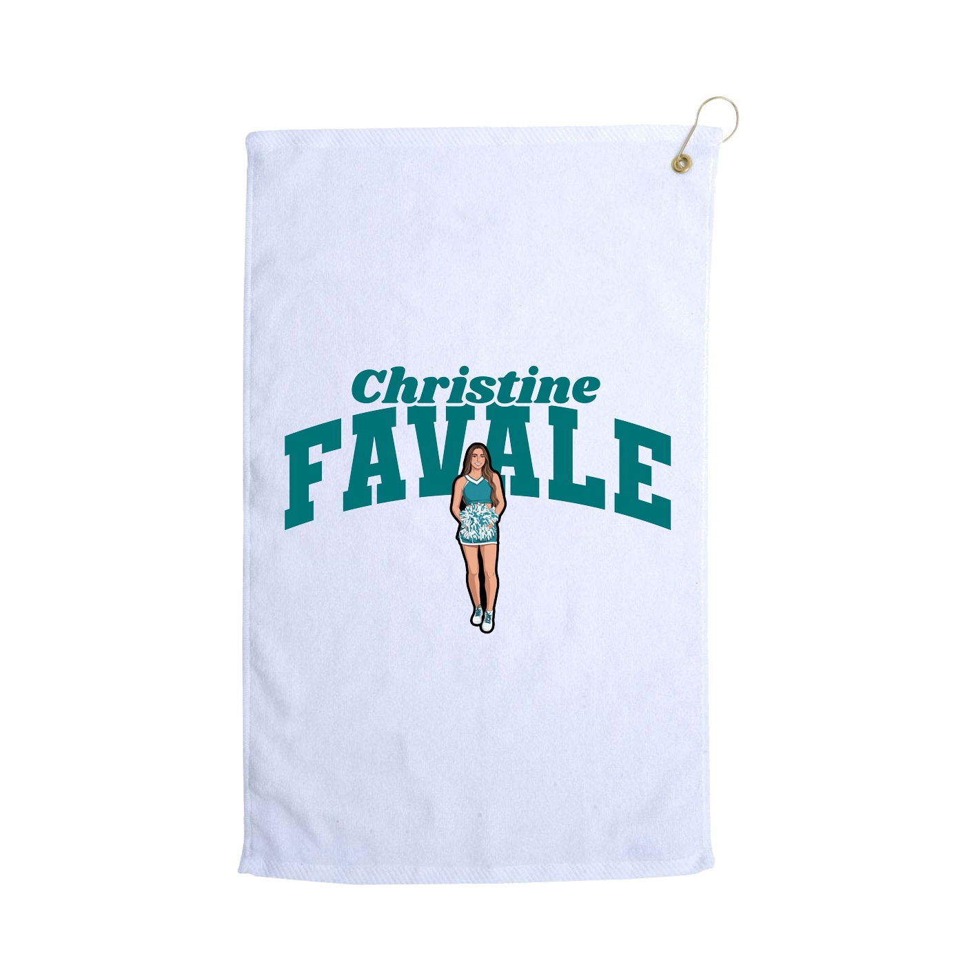 Golf Towel — Signature Arch in White