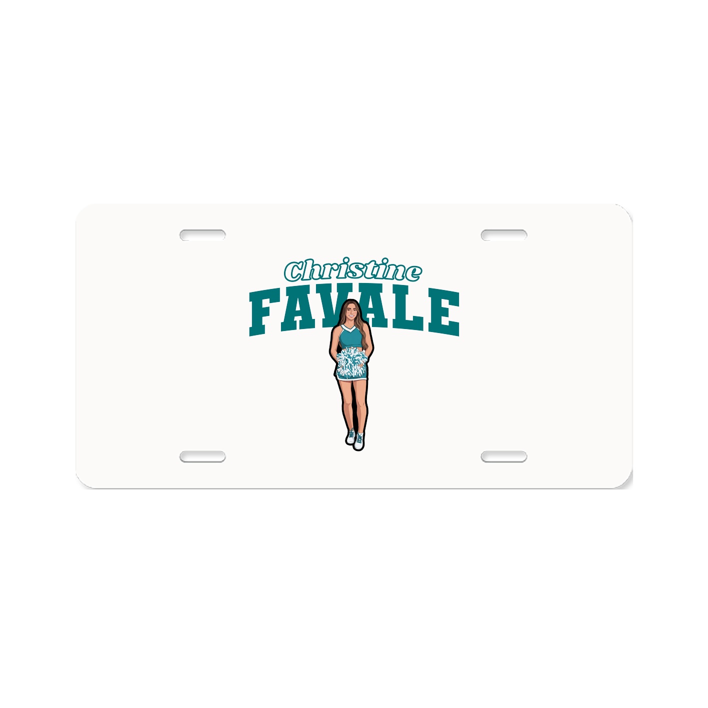 License Plate — Name Arch in Classic