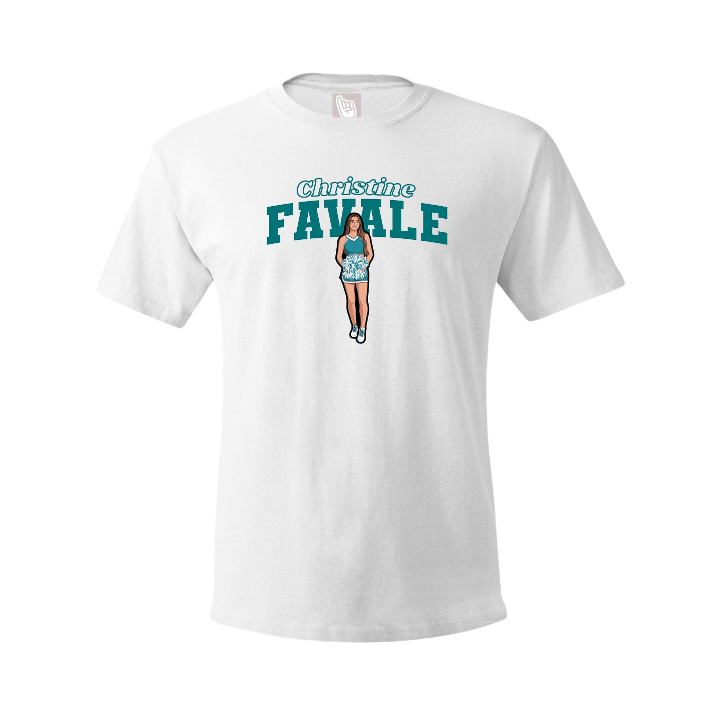 Youth Tee — Name Arch in White