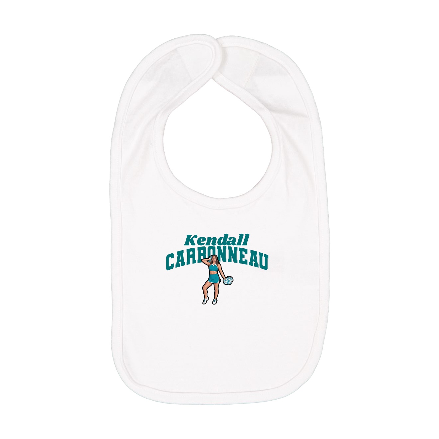 Infant Bib — Signature Arch in White