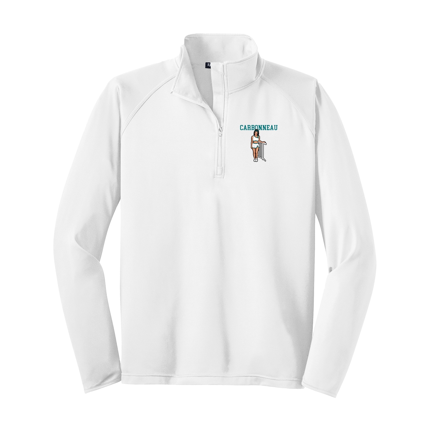 Q-Zip Pullover — Shirsey in White