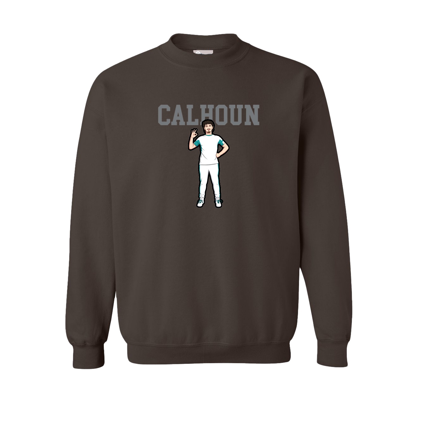 Fleece Crew — Shirsey in Brown
