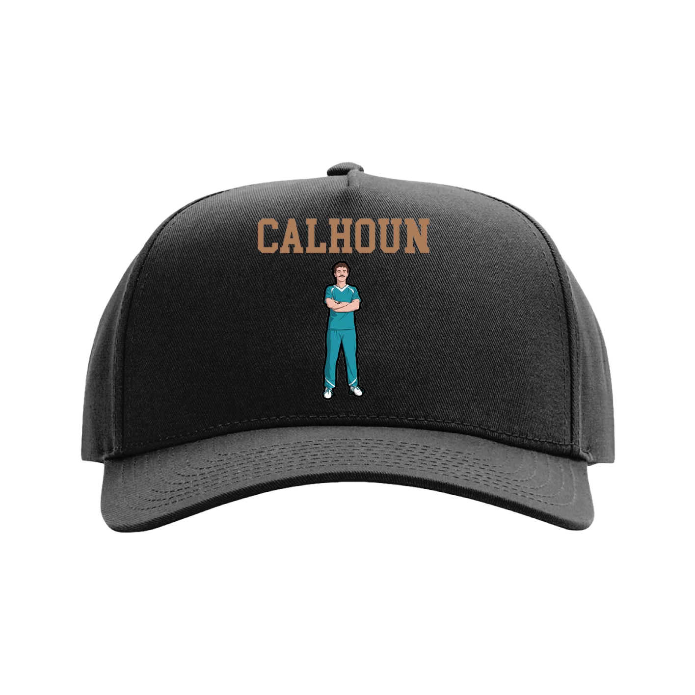 Full Fabric Five-Panel Champ Cap — Shirsey in Black