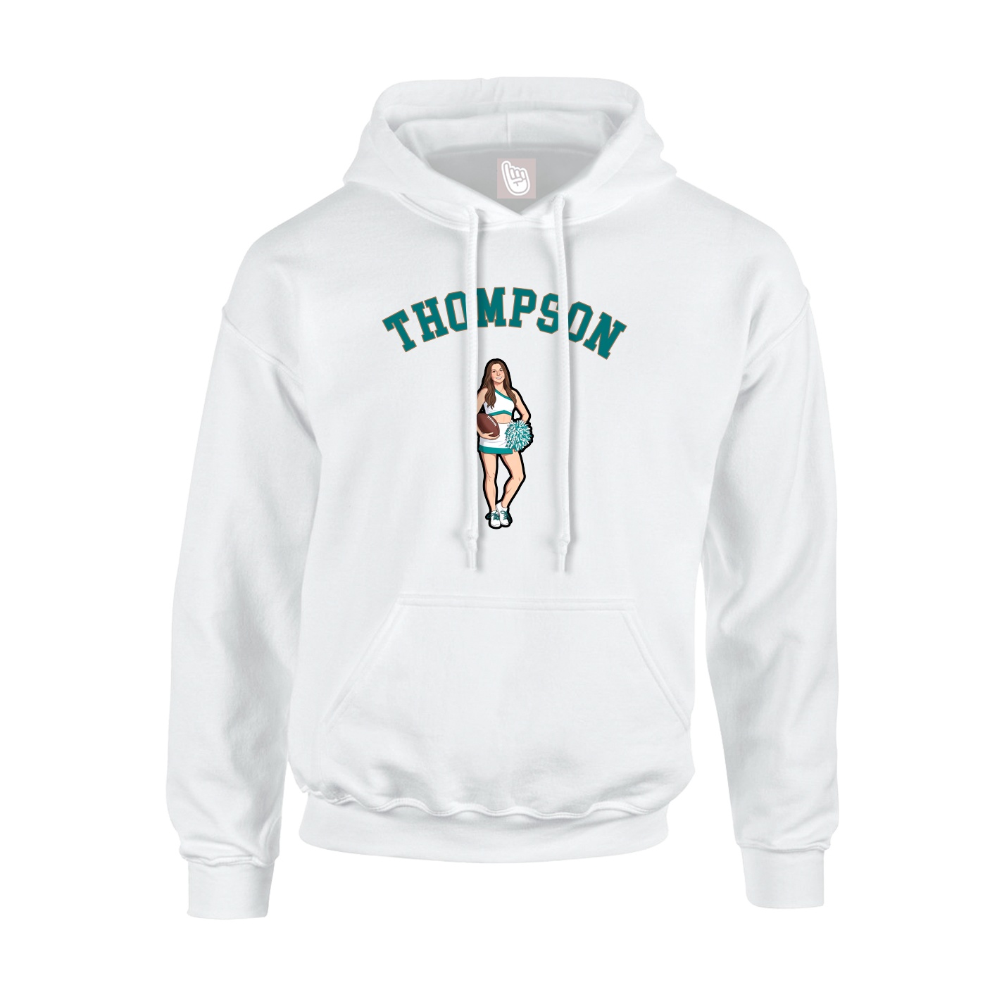 Hoodie — Shirsey Arch in White