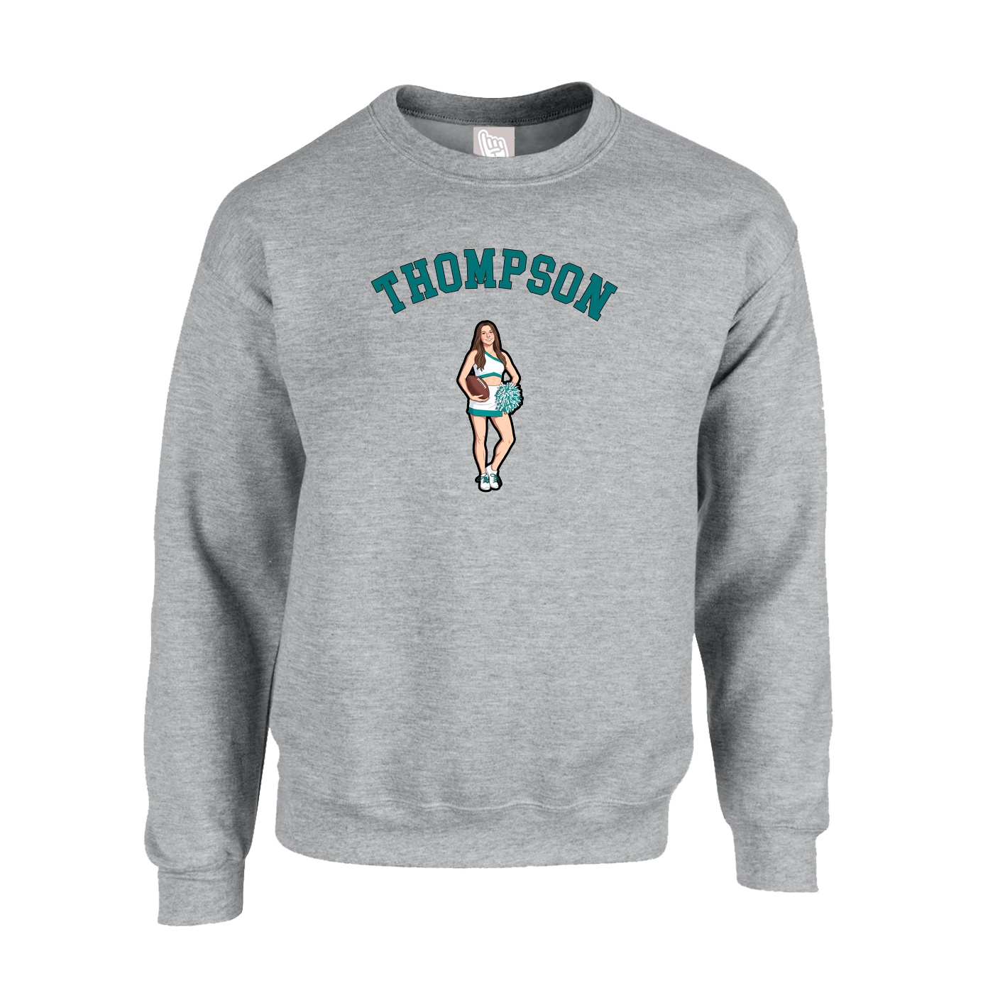 Fleece Crew — Shirsey Arch in Grey