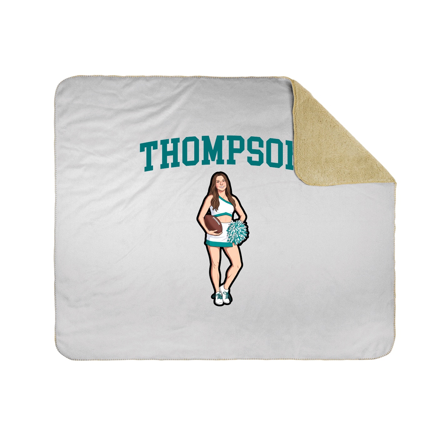 Throw Blanket — Shirsey in White