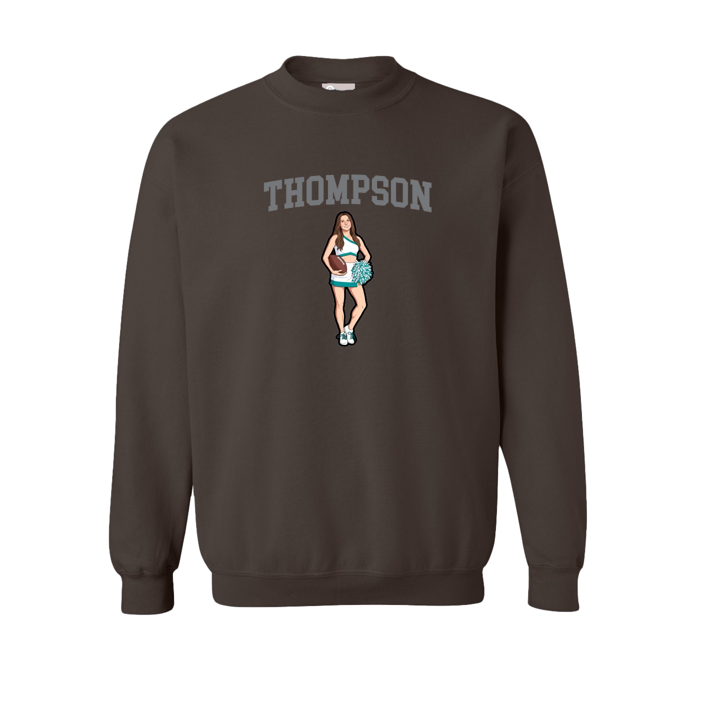 Fleece Crew — Shirsey in Brown