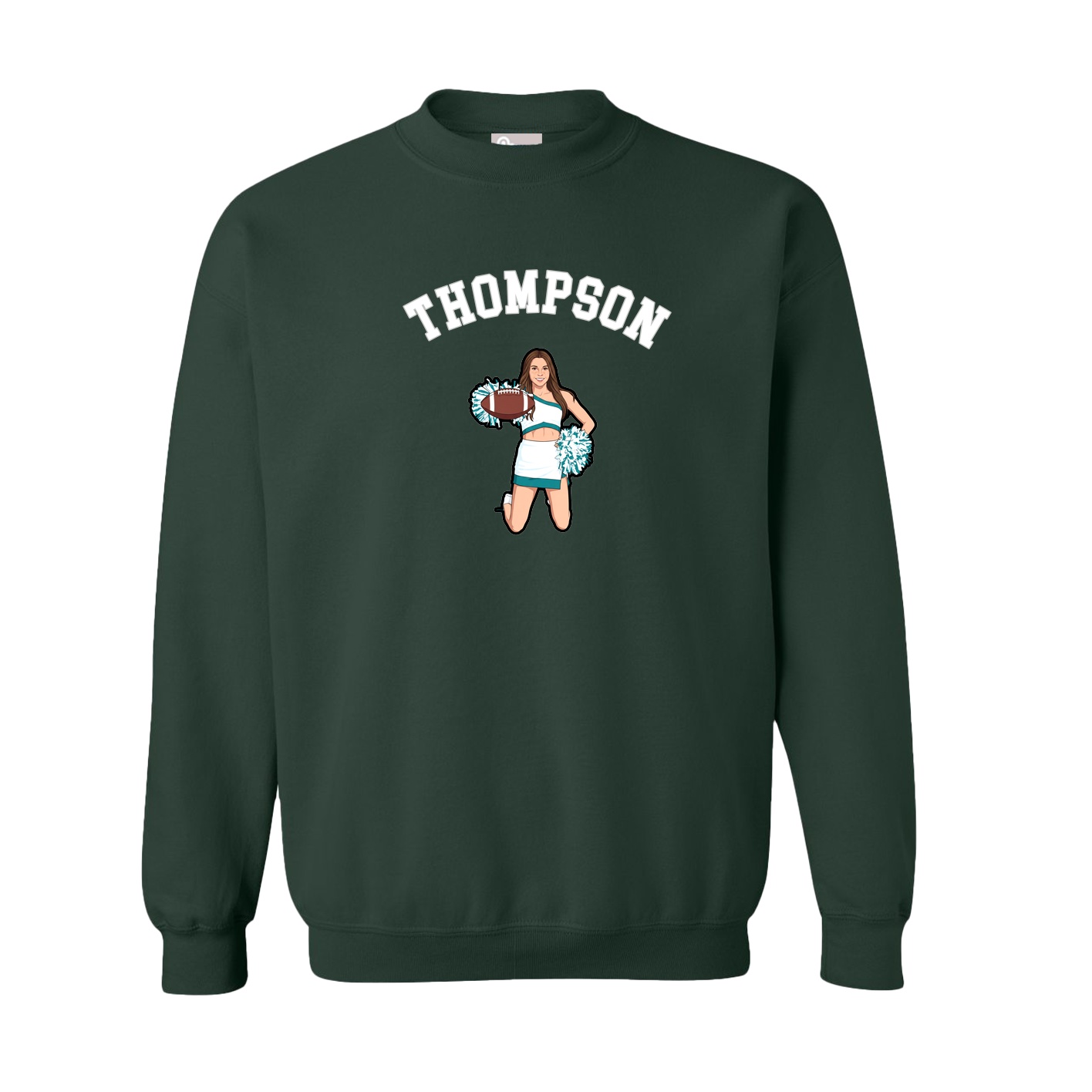 Fleece Crew — Shirsey Arch in Green