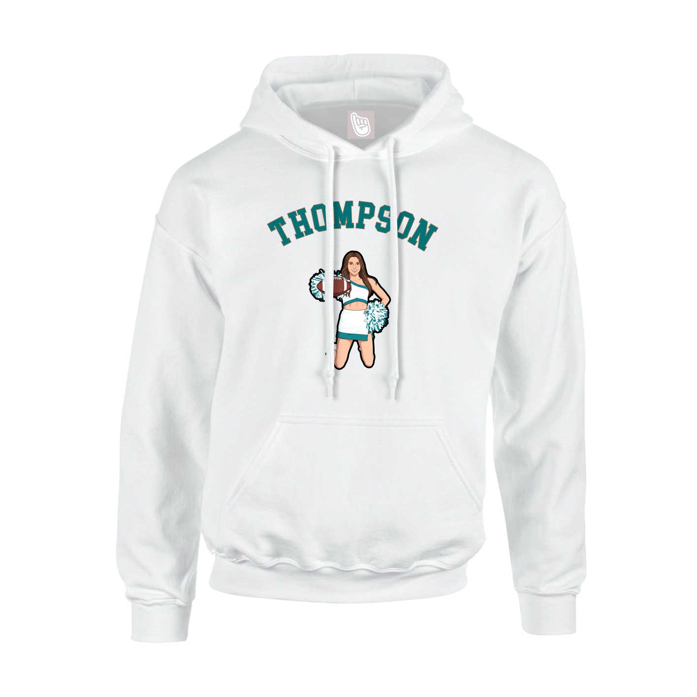 Youth Hoodie — Shirsey Arch in White