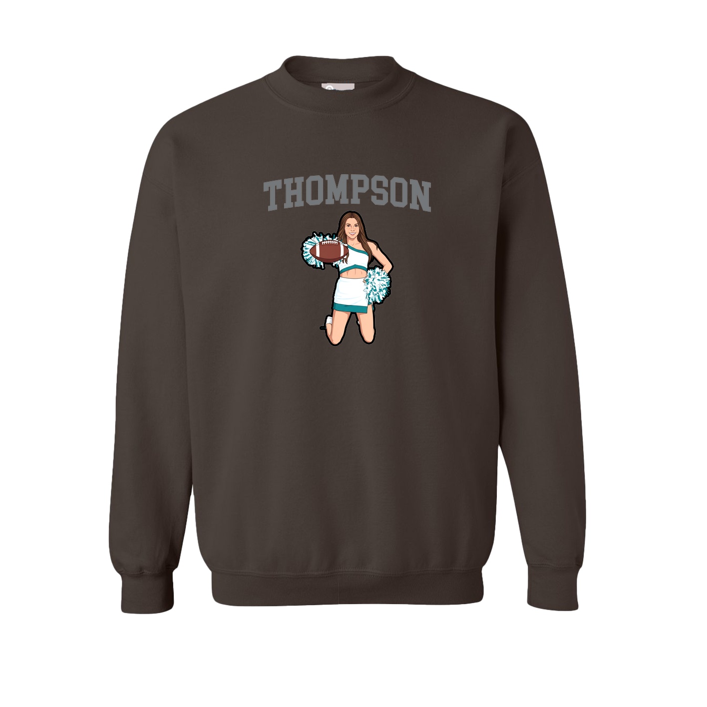 Fleece Crew — Shirsey in Brown