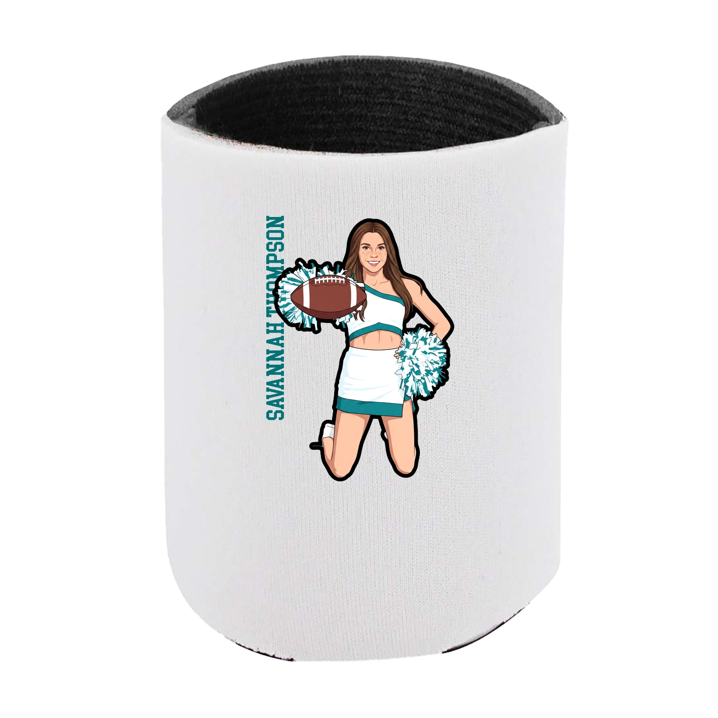 Can Holder — Name Vertical in White
