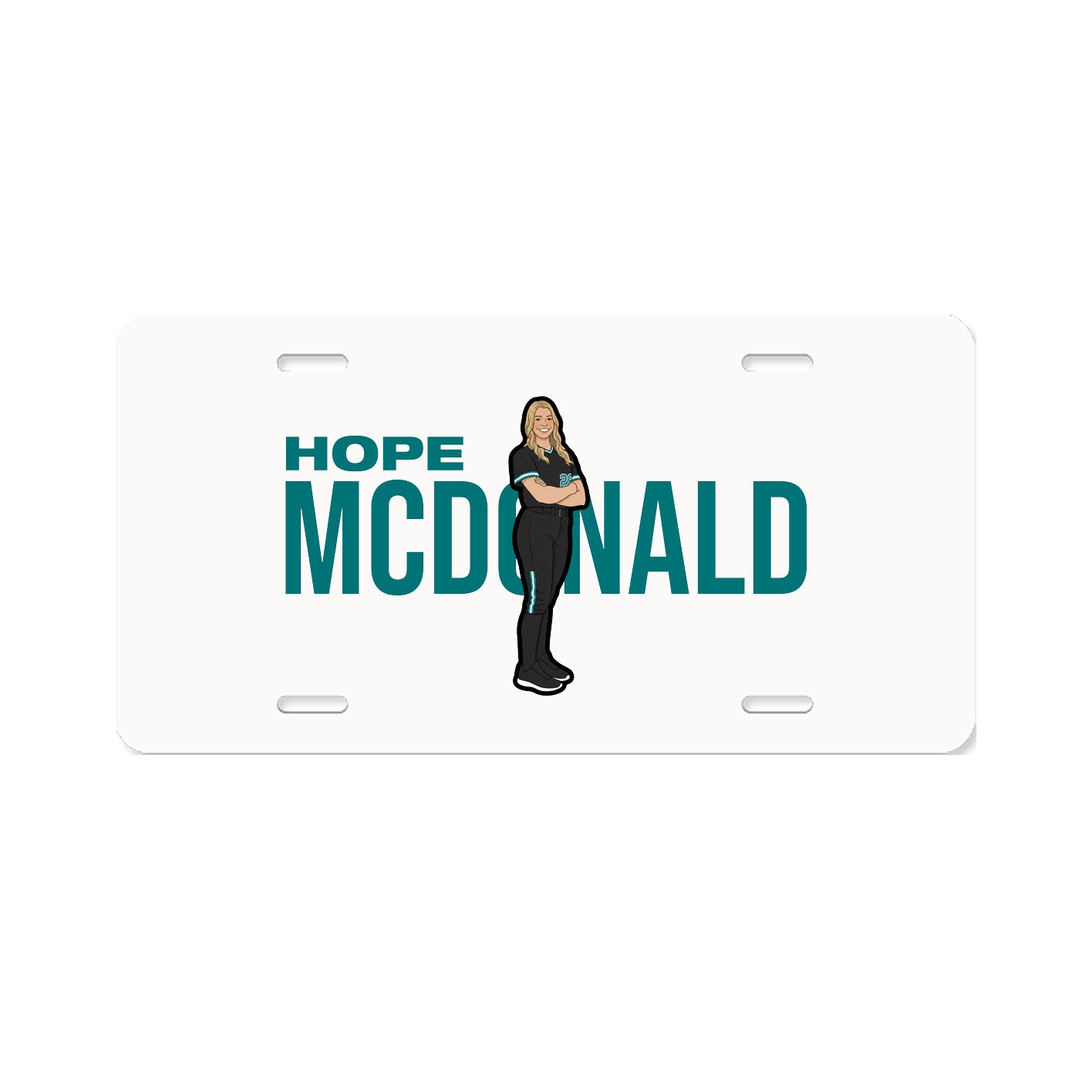 License Plate — Player Name in Classic