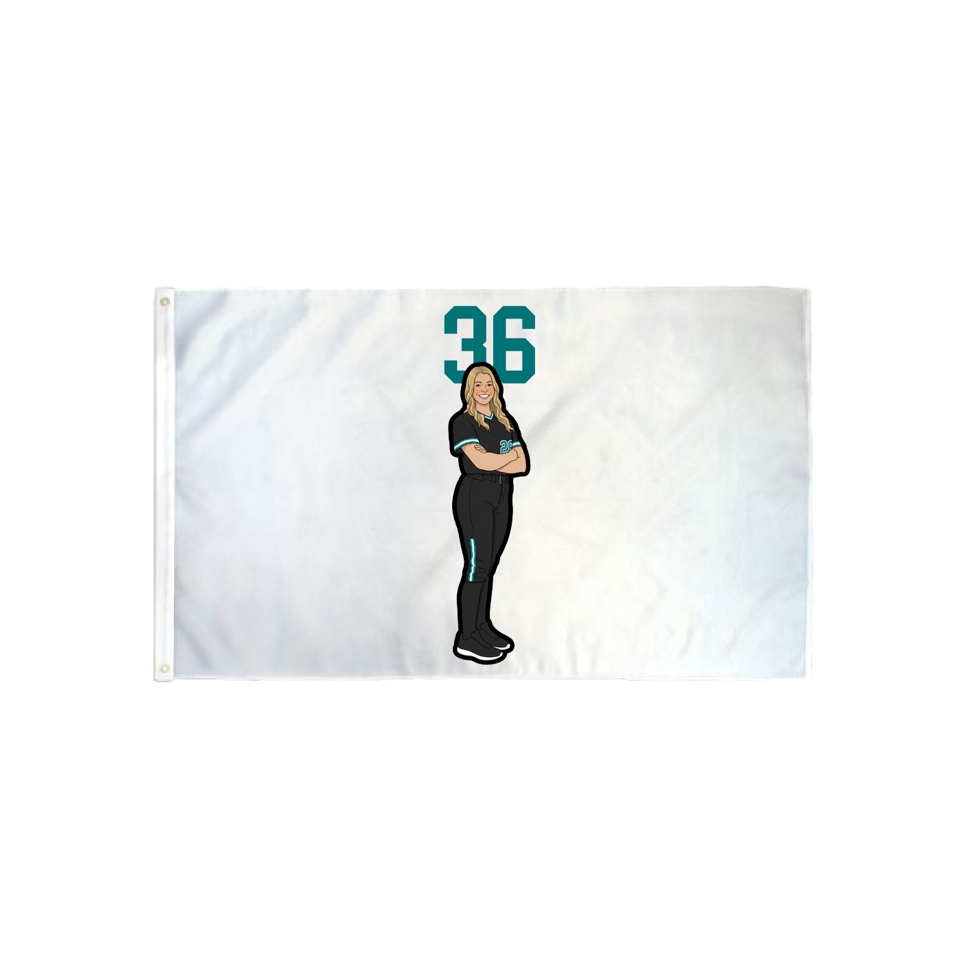 3x5 Flag — Number Top in Classic