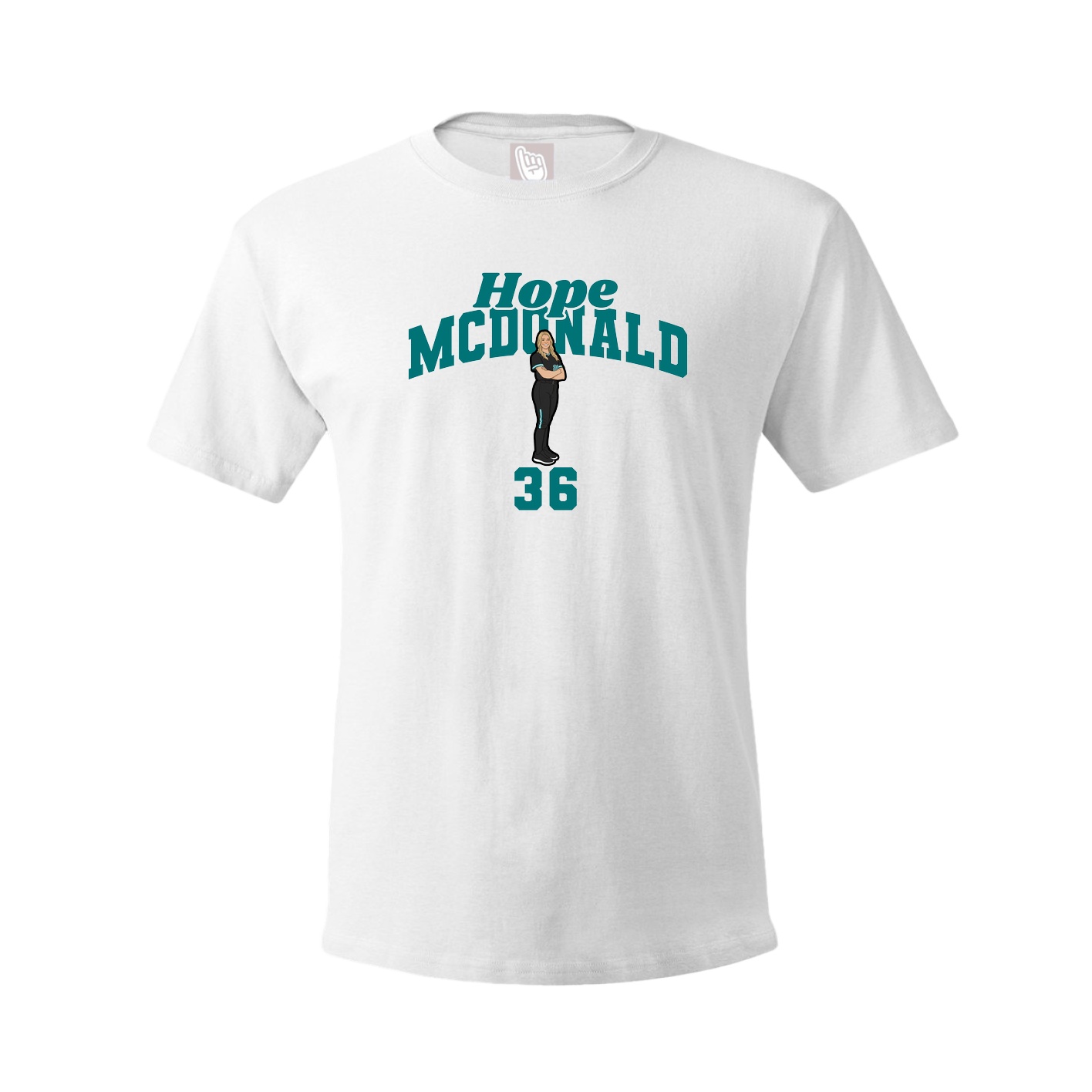 Youth Tee — Signature Arch in White