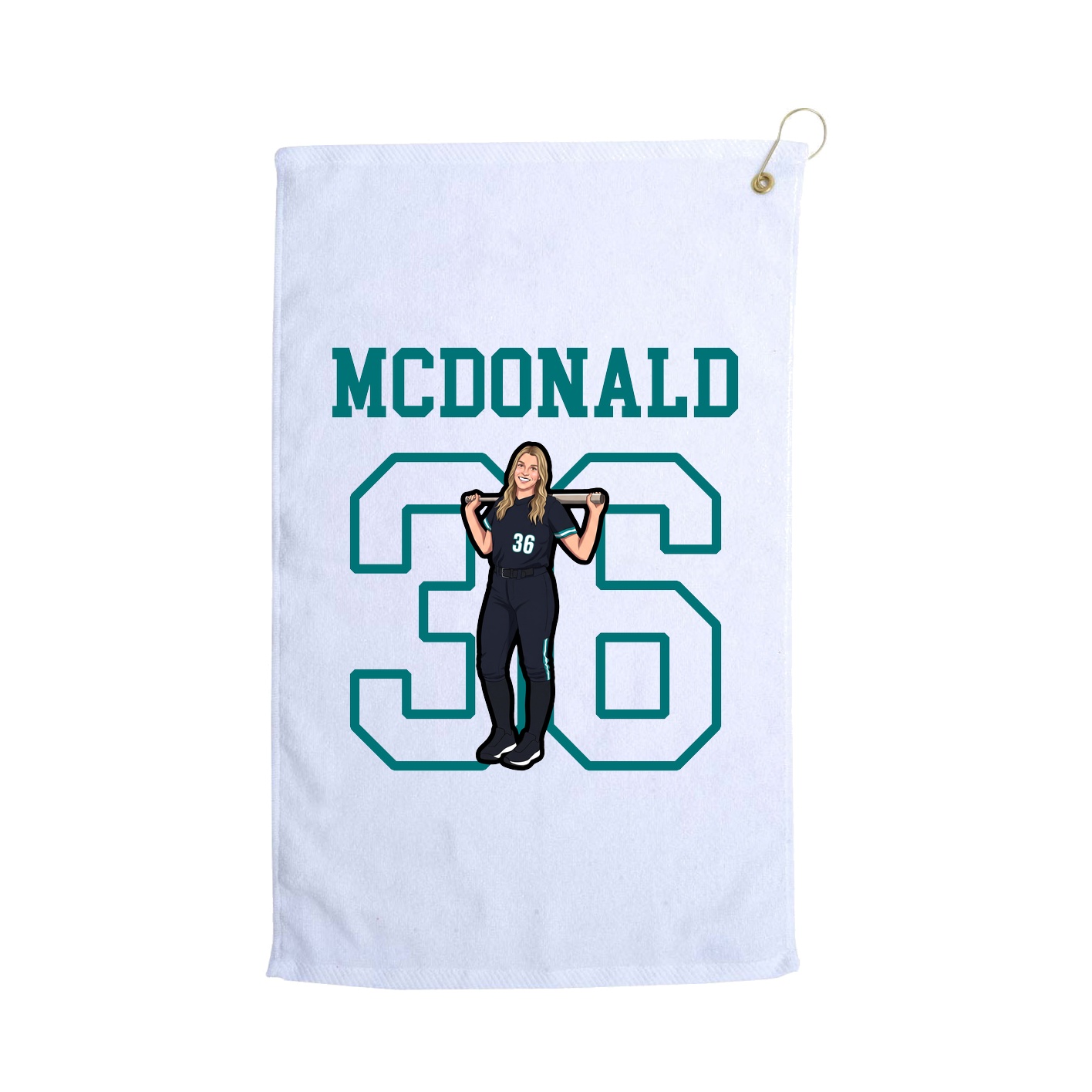 Golf Towel — Shirsey in White
