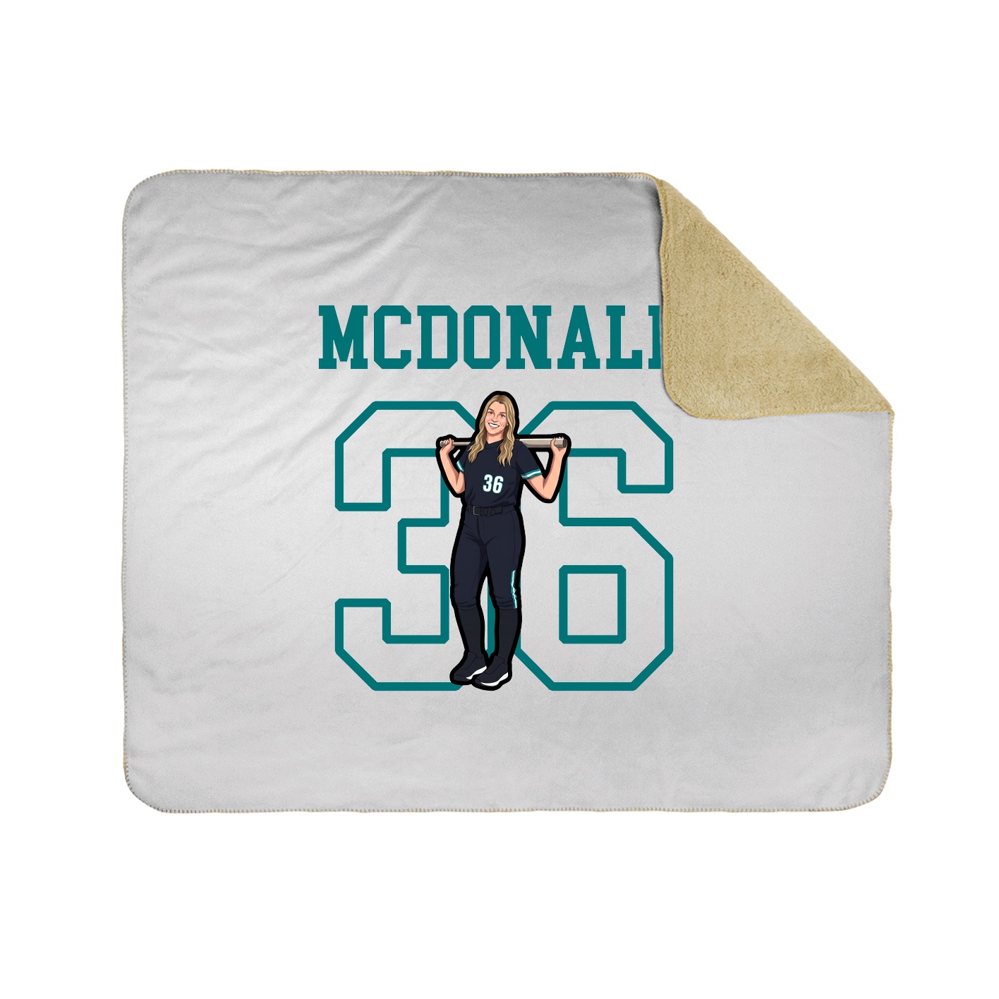 Throw Blanket — Shirsey in White