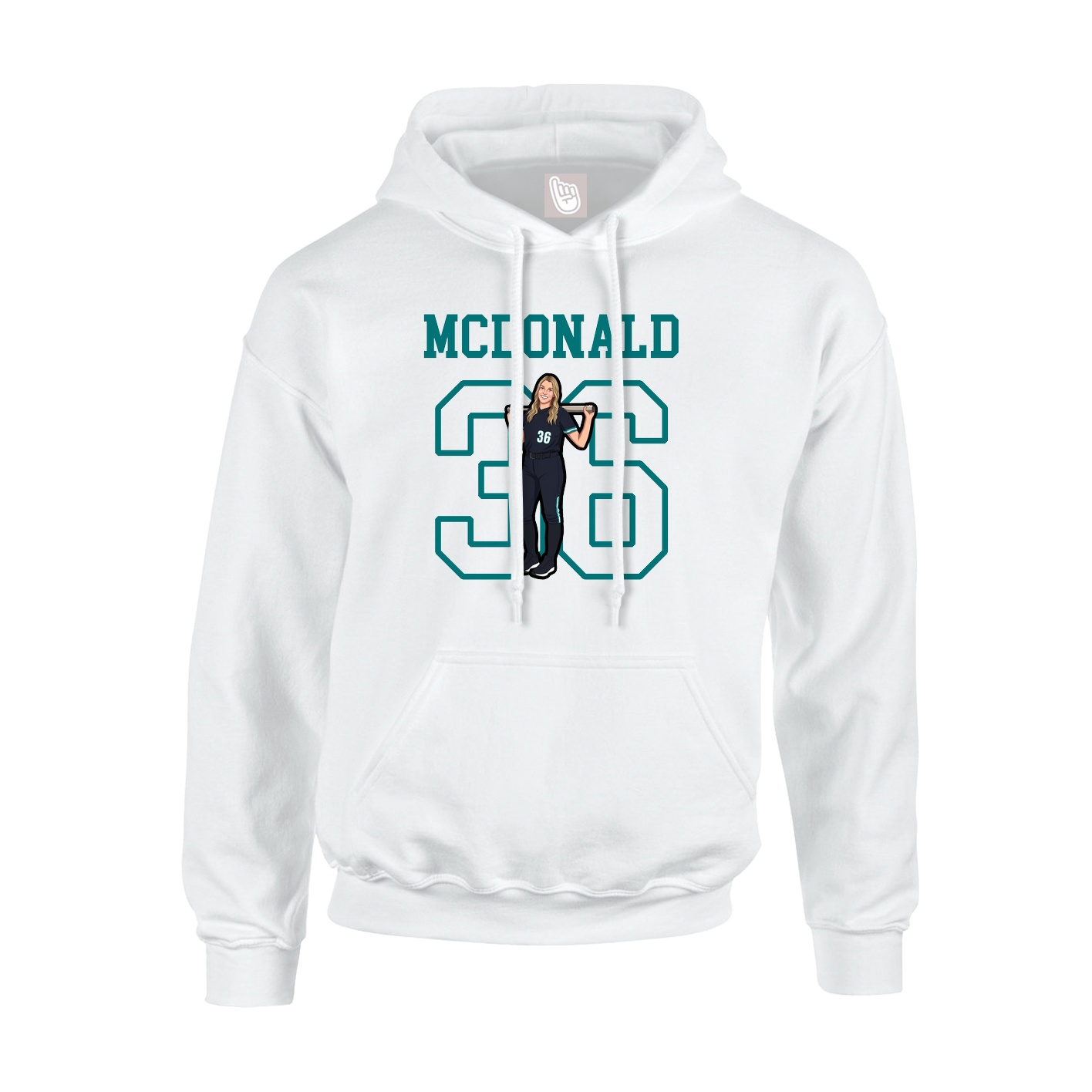 Youth Hoodie — Shirsey in White