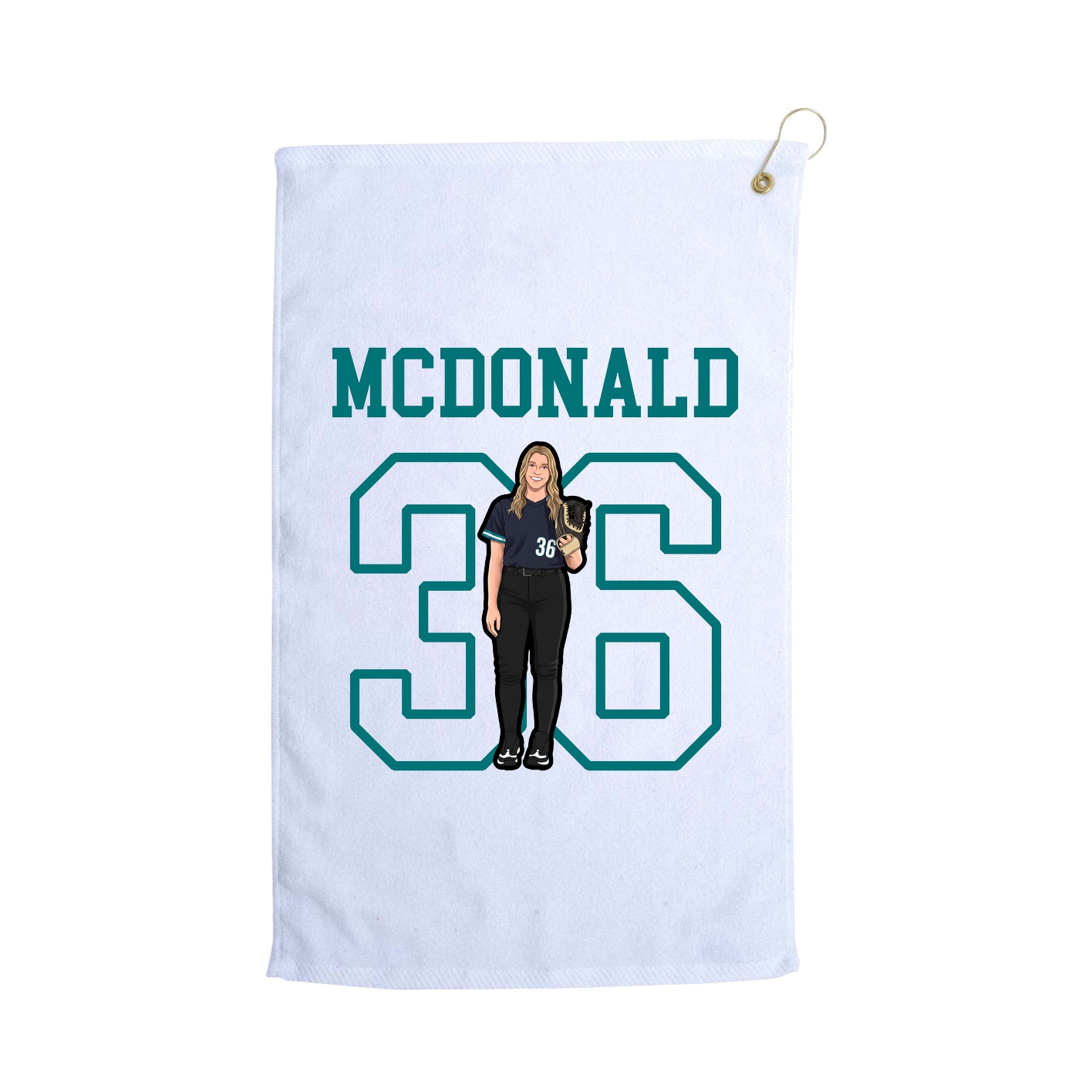 Golf Towel — Shirsey in White
