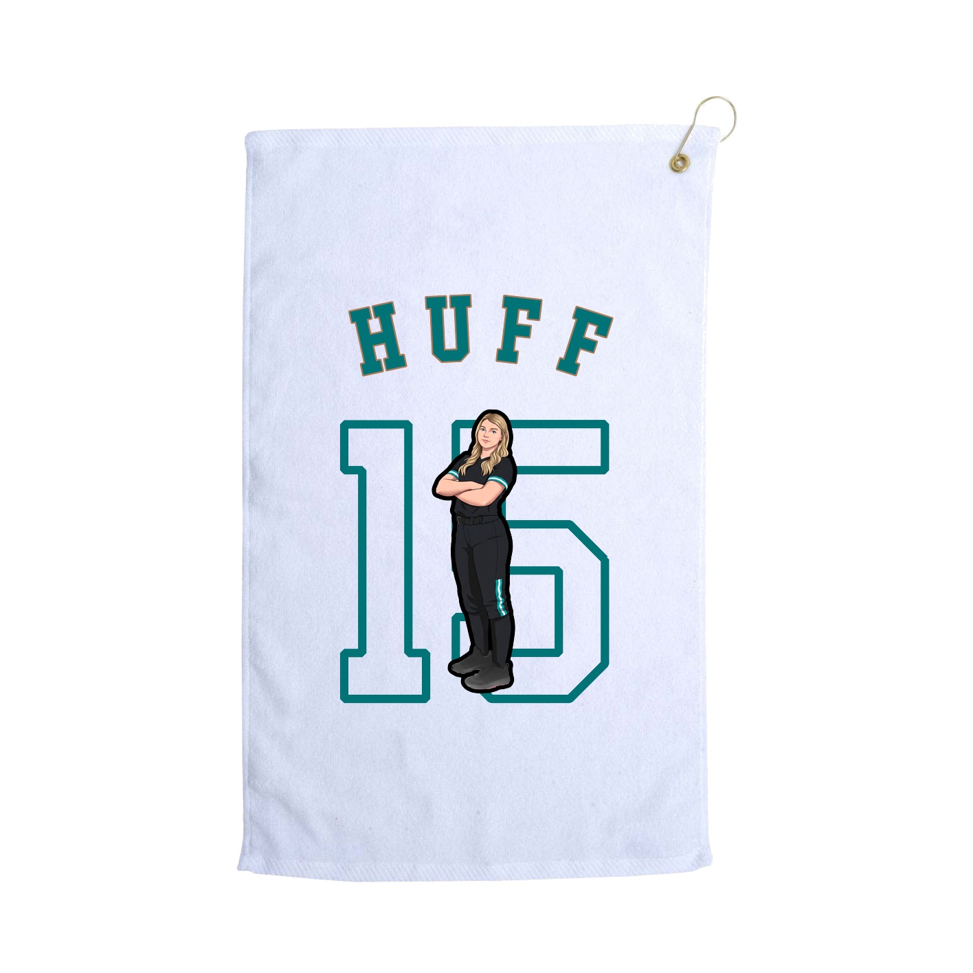 Golf Towel — Shirsey Arch in White