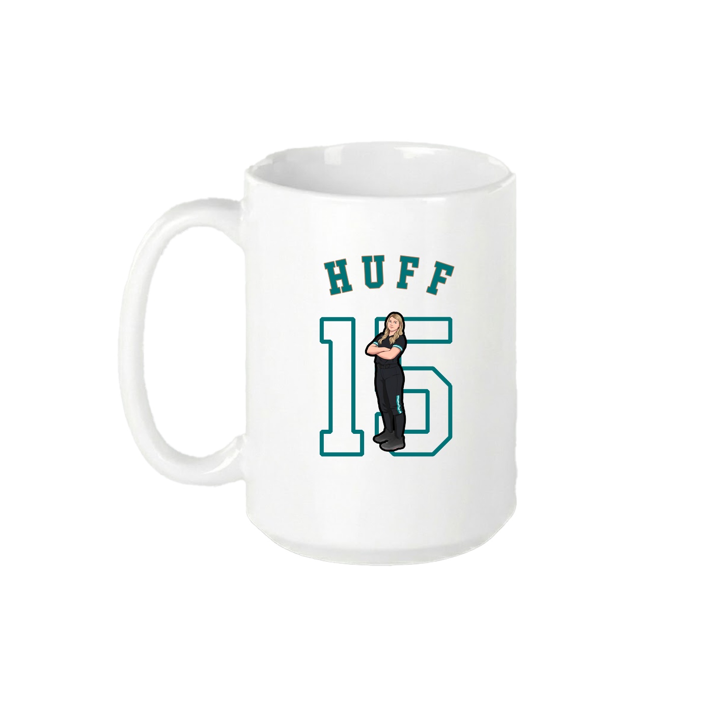 15oz Coffee Mug — Shirsey Arch in White