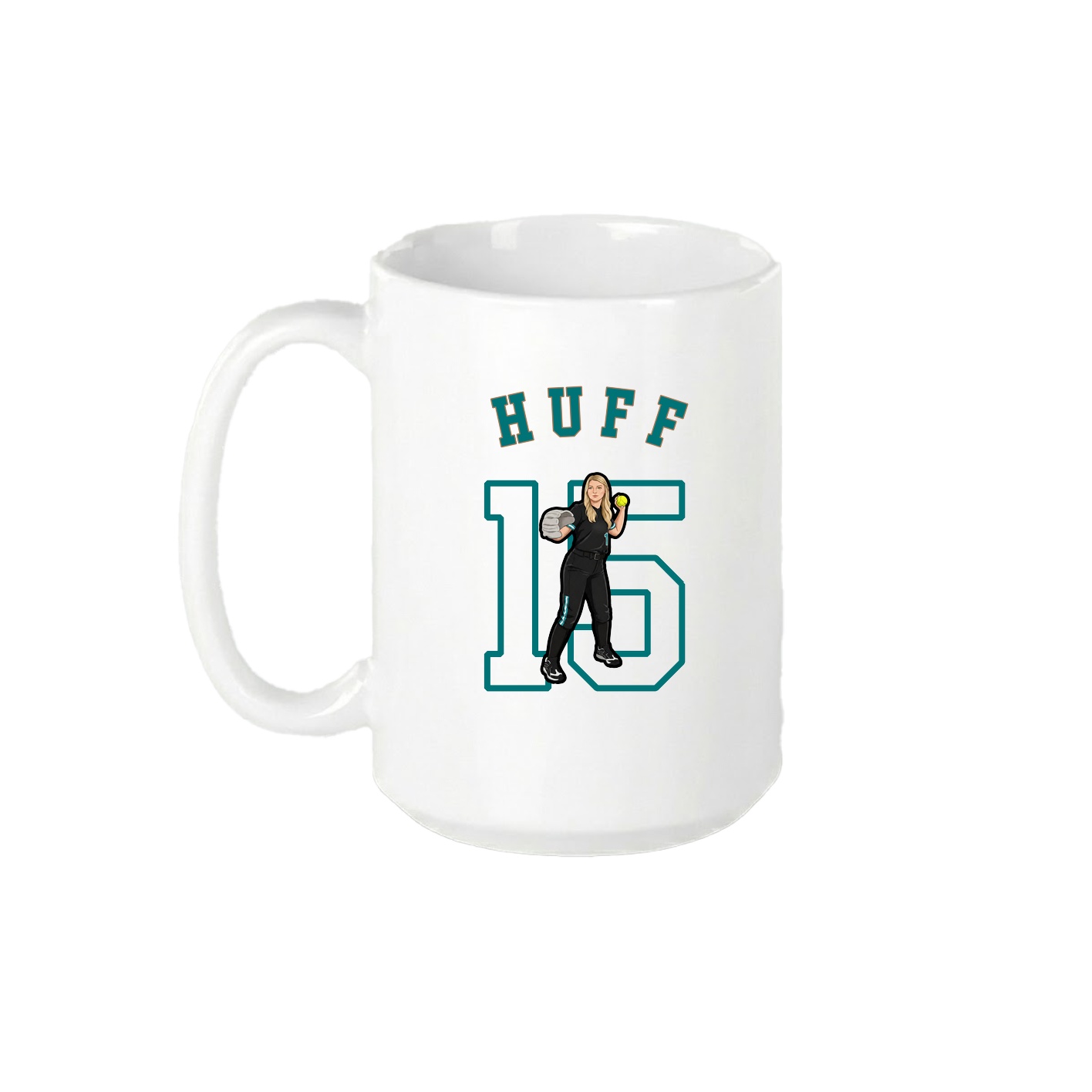 15oz Coffee Mug — Shirsey Arch in White
