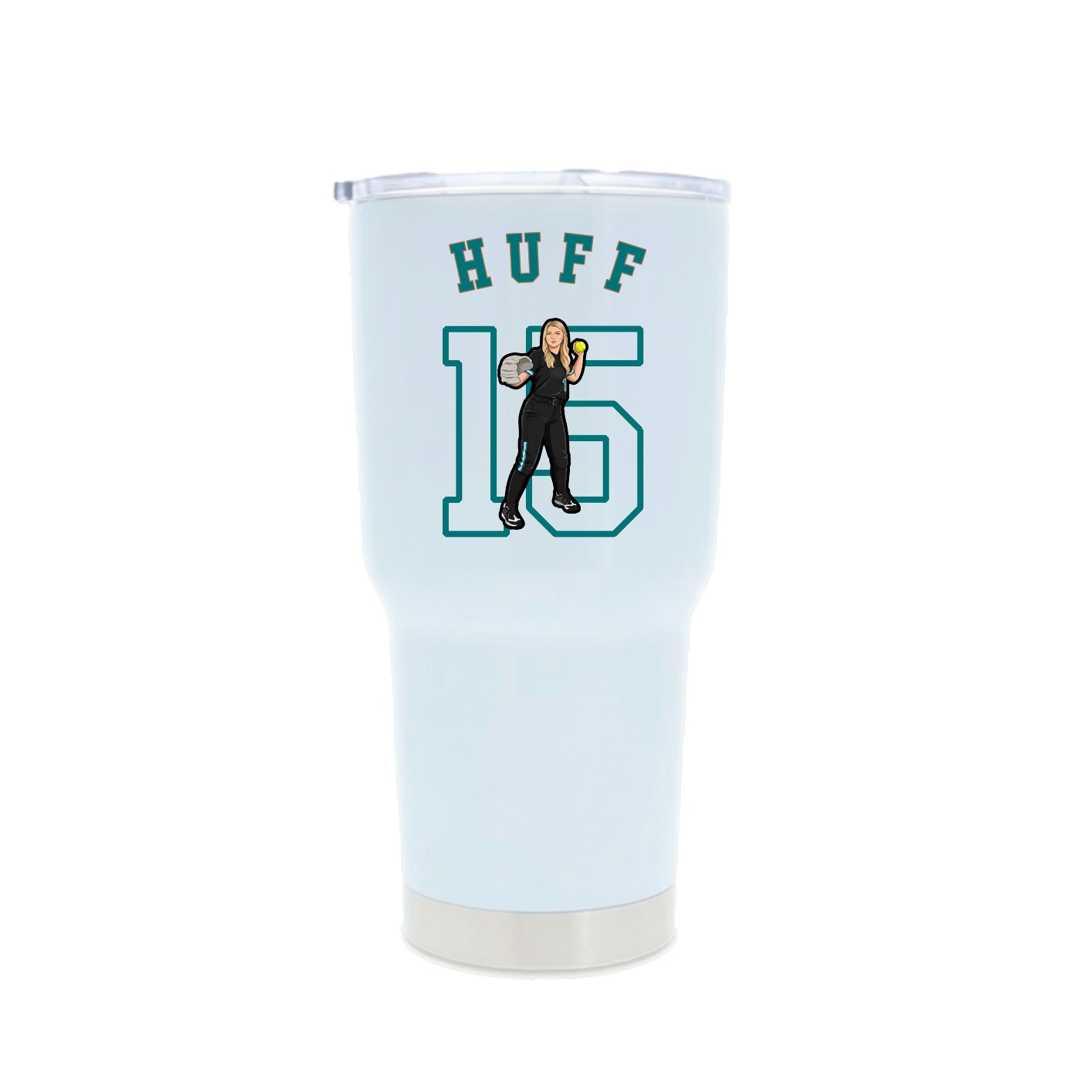 30oz Stainless Steel Tumbler — Shirsey Arch in White