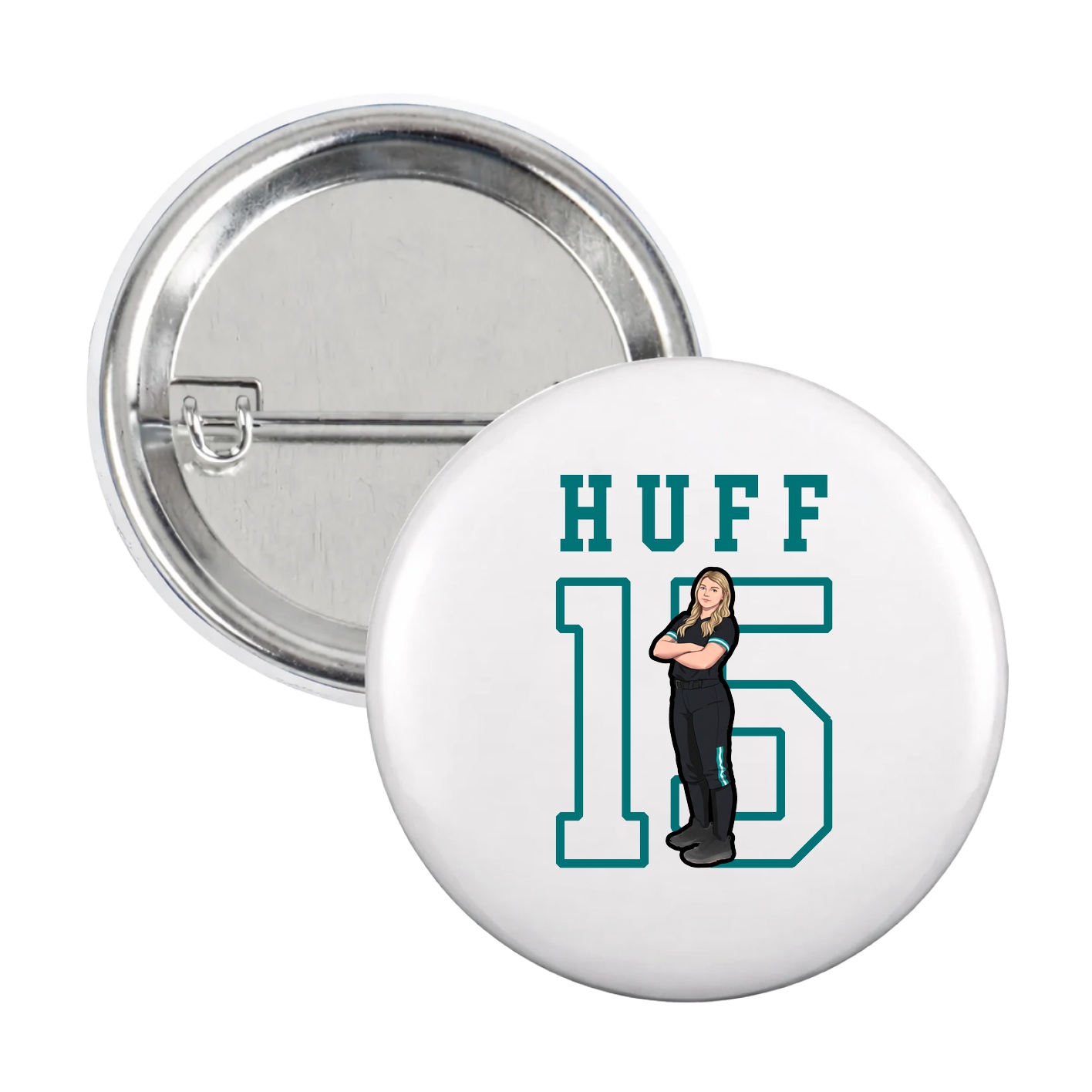 Game Day Button — Shirsey in White