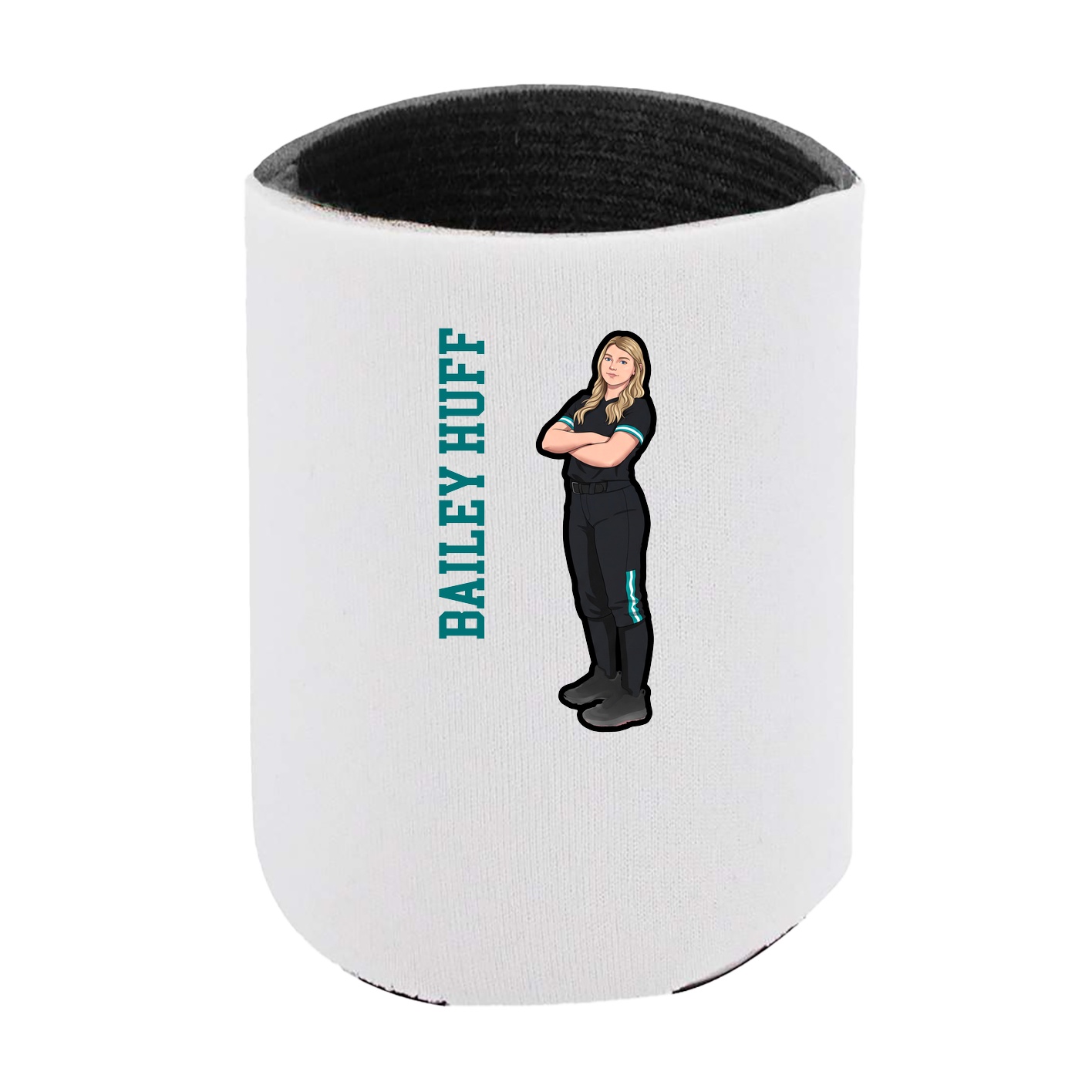 Can Holder — Name Vertical in White