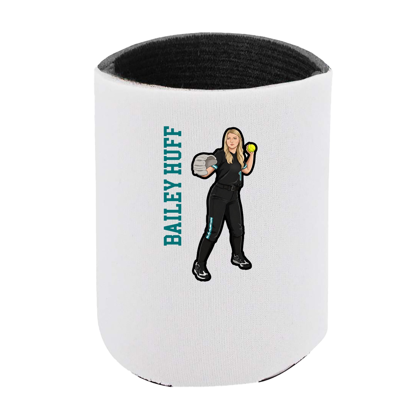 Can Holder — Name Vertical in White