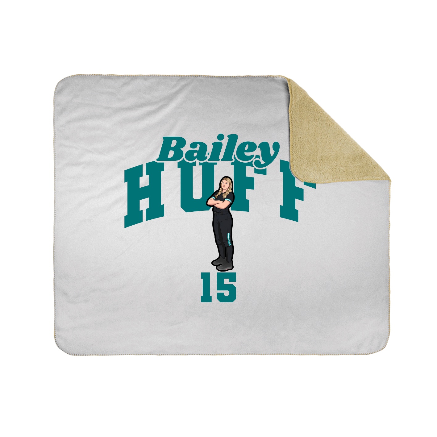 Throw Blanket — Signature Arch in White